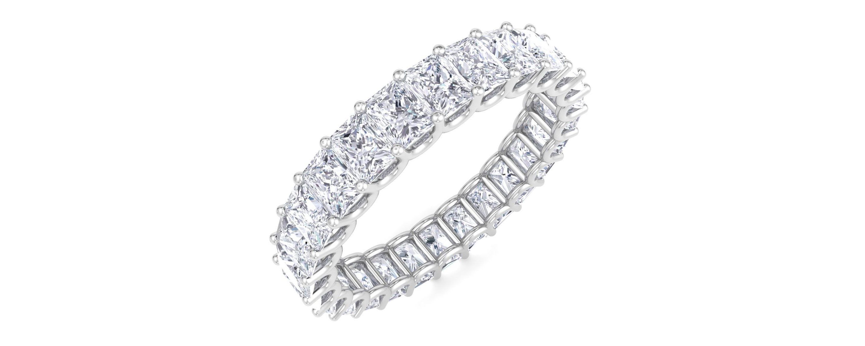 Lab Created 5 ct. t.w. Princess Cut Lab Grown Diamond Eternity Ring In 14 Karat Gold