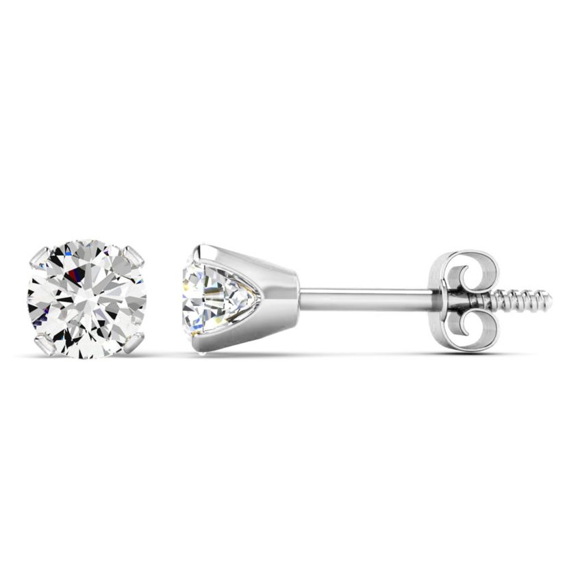 1 ct. t.w. Moissanite Screw Back Stud Earrings In 14K Gold