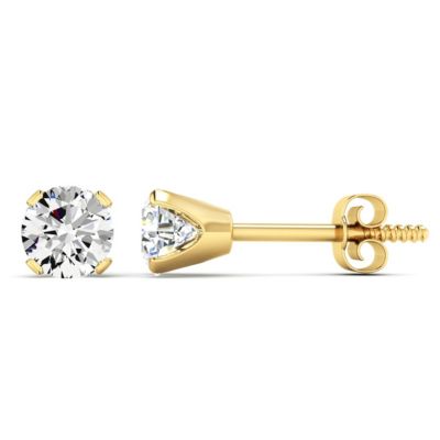 Belk & Co 1 ct. t.w. Moissanite Screw Back Stud Earrings In 14K Gold, Yellow