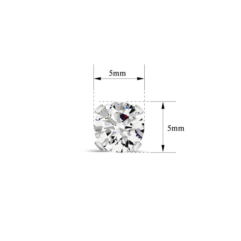 1 ct. t.w. Moissanite Screw Back Stud Earrings In 14K Gold