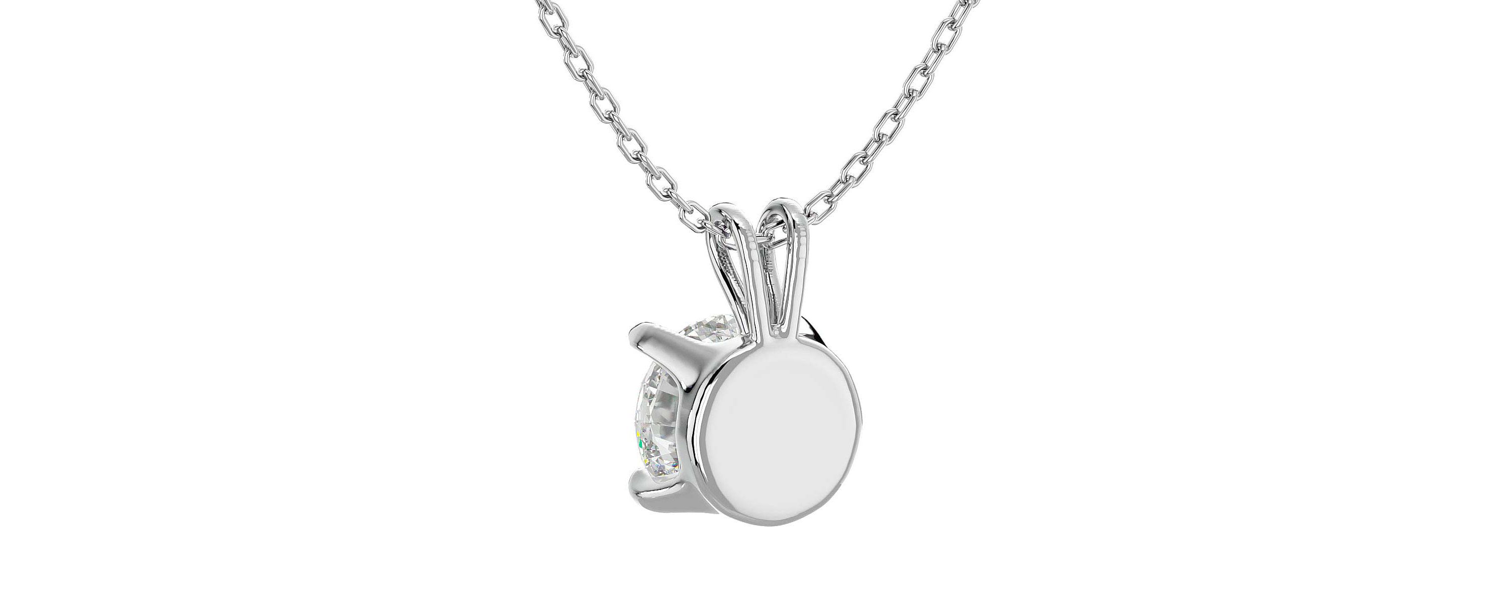 2 ct. t.w. Round Brilliant Moissanite Necklace in 14 Karat Gold