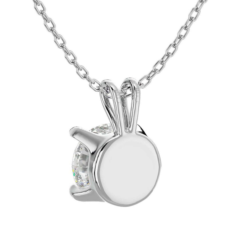 2 ct. t.w. Round Brilliant Moissanite Necklace in 14 Karat Gold
