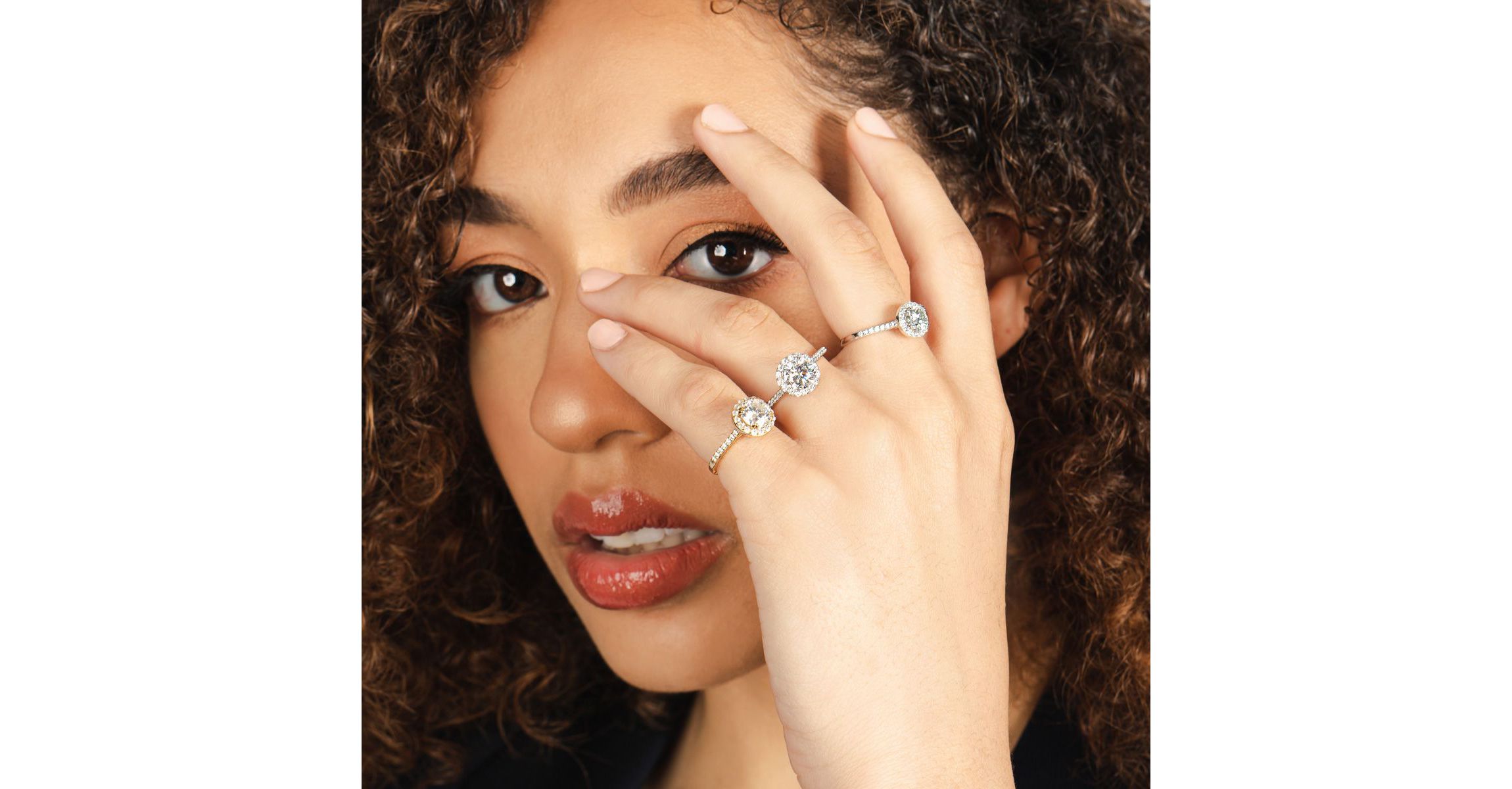 Lab Created 1 ct. t.w. Lab Grown Halo Diamond Engagement Ring In 14K Gold