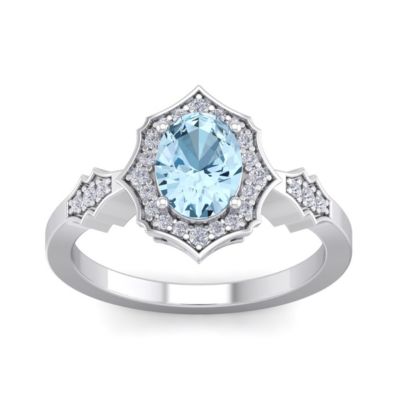 Belk clearance aquamarine ring