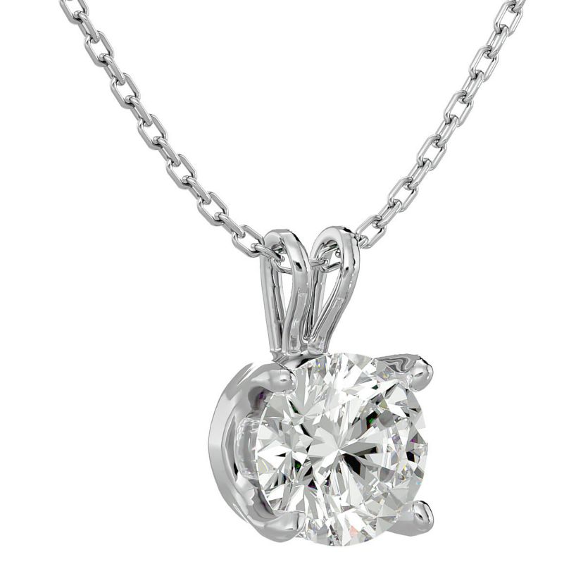 1 ct. t.w. Moissanite Necklace in Solid 14K Gold