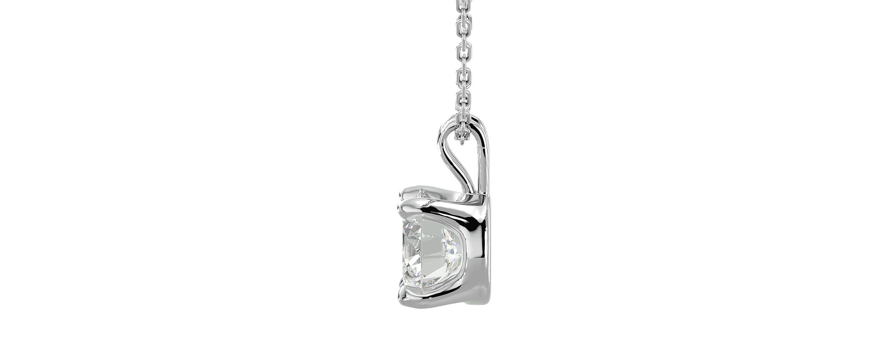 1 ct. t.w. Moissanite Necklace in Solid 14K Gold
