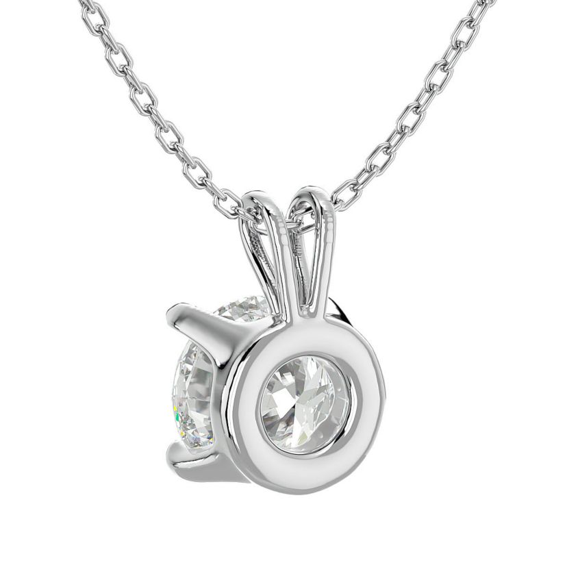 1 ct. t.w. Moissanite Necklace in Solid 14K Gold