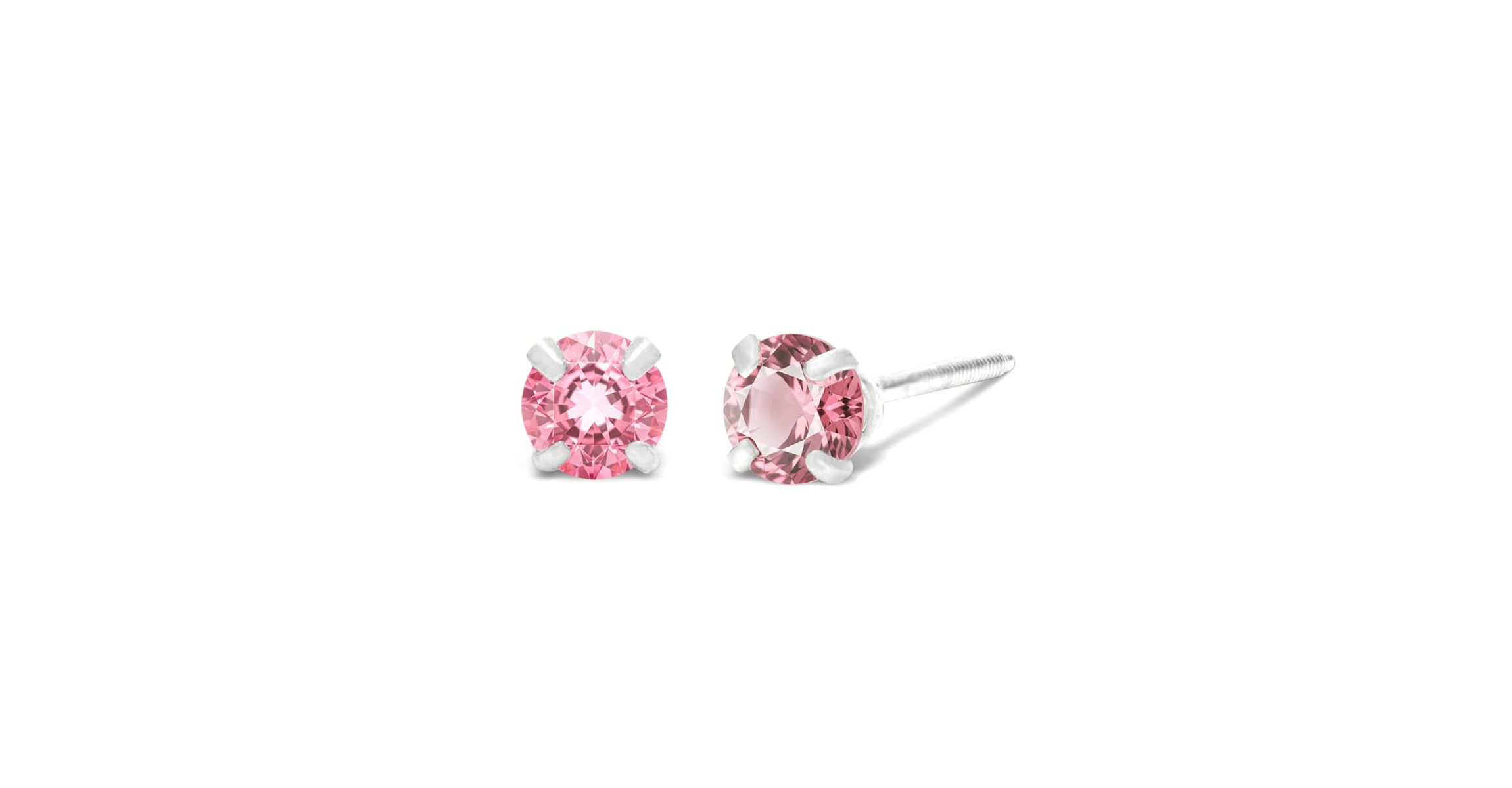 Lab Created 1/4 ct. t.w. Gemstone Stud Earrings In White Gold