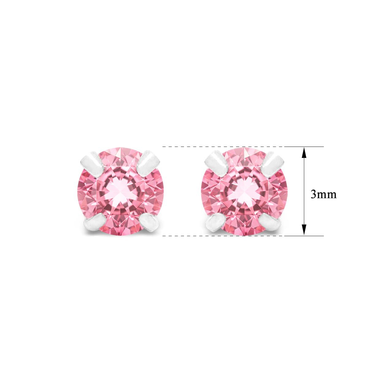 Lab Created 1/4 ct. t.w. Gemstone Stud Earrings In White Gold