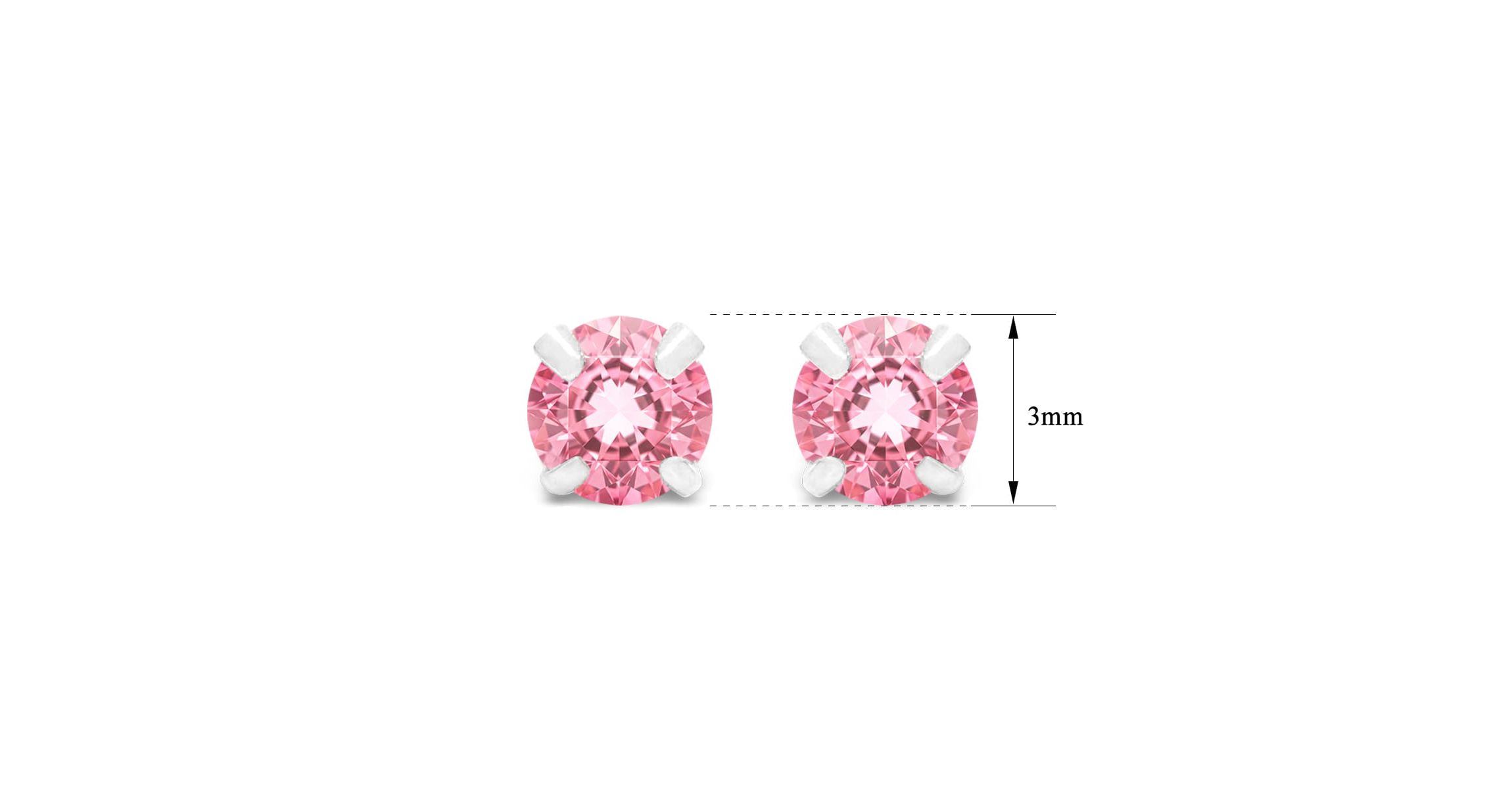 Lab Created 1/4 ct. t.w. Gemstone Stud Earrings In White Gold