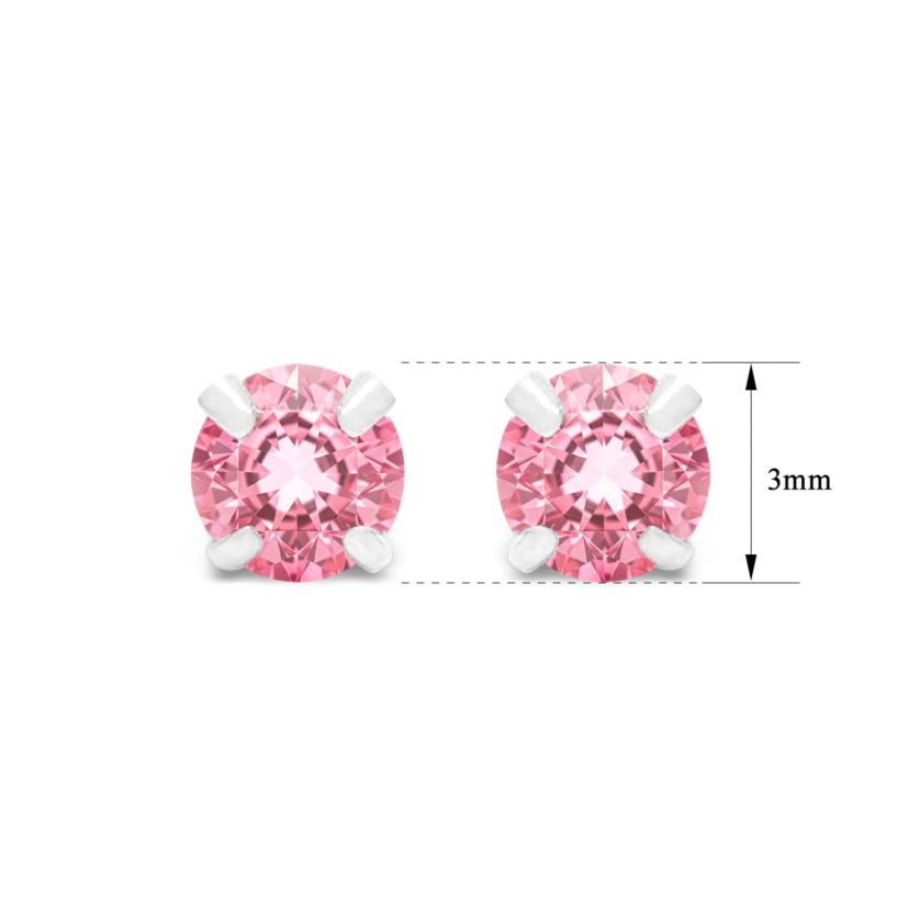 Lab Created 1/4 ct. t.w. Gemstone Stud Earrings In White Gold