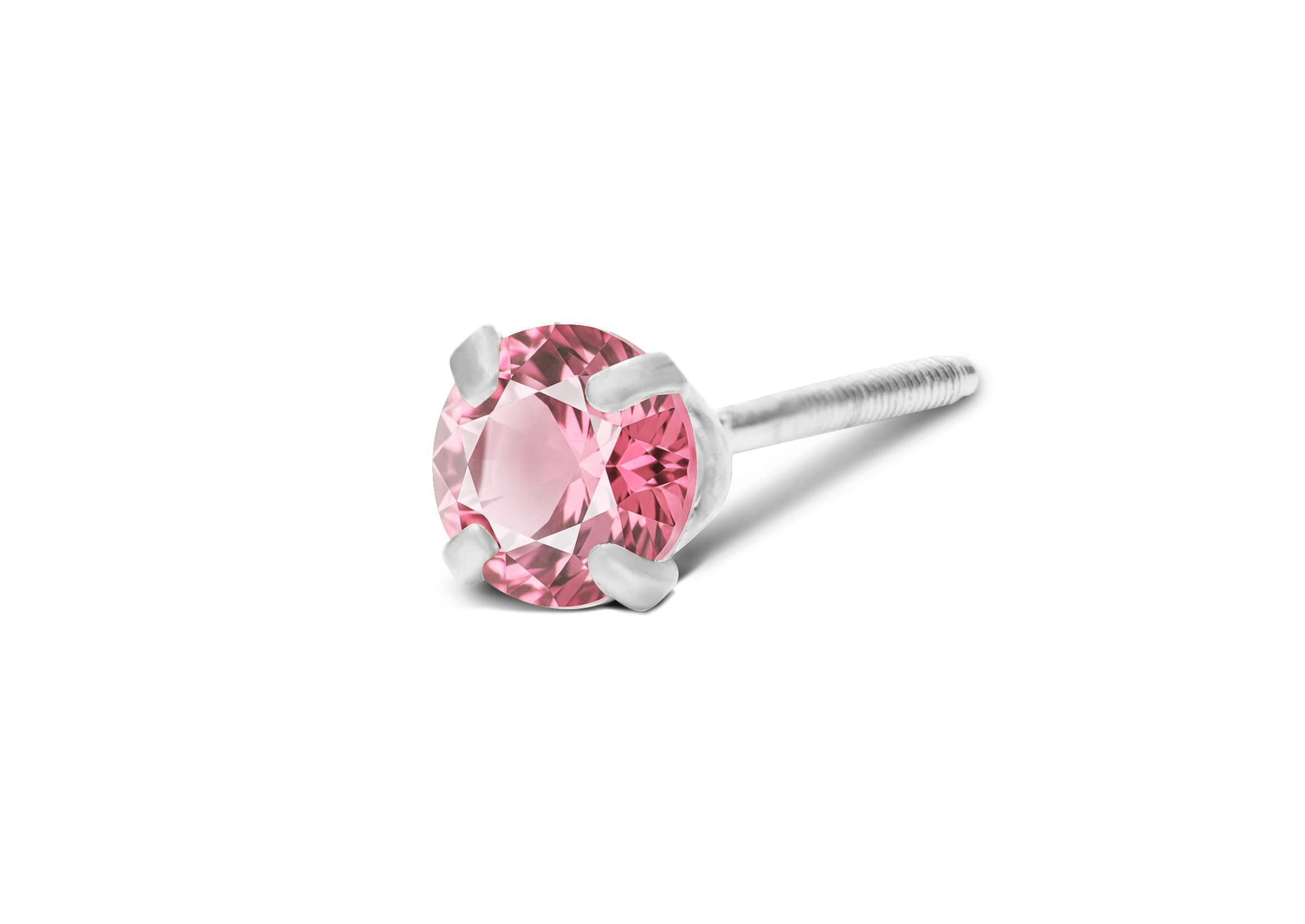 Lab Created 1/4 ct. t.w. Gemstone Stud Earrings In White Gold