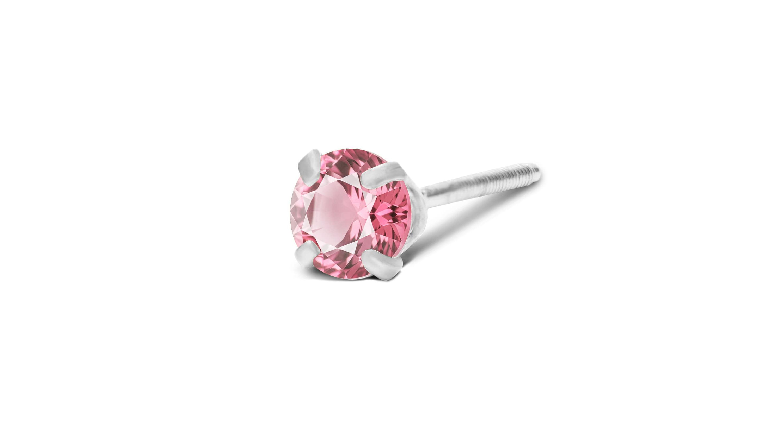 Lab Created 1/4 ct. t.w. Gemstone Stud Earrings In White Gold