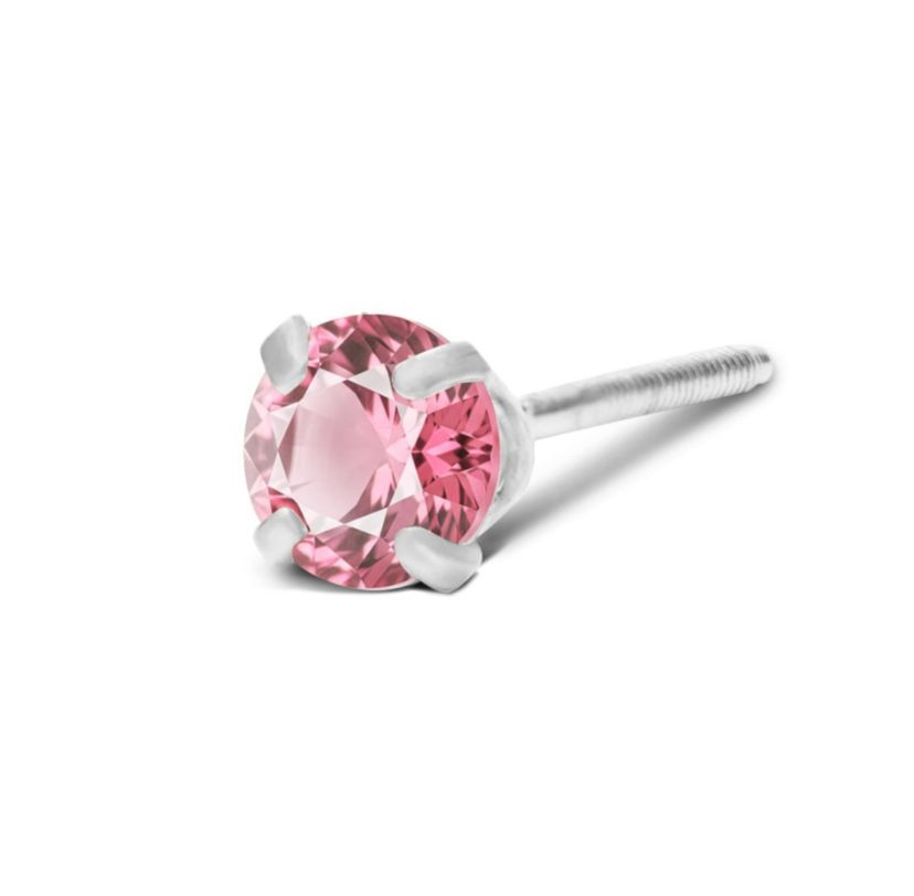 Lab Created 1/4 ct. t.w. Gemstone Stud Earrings In White Gold