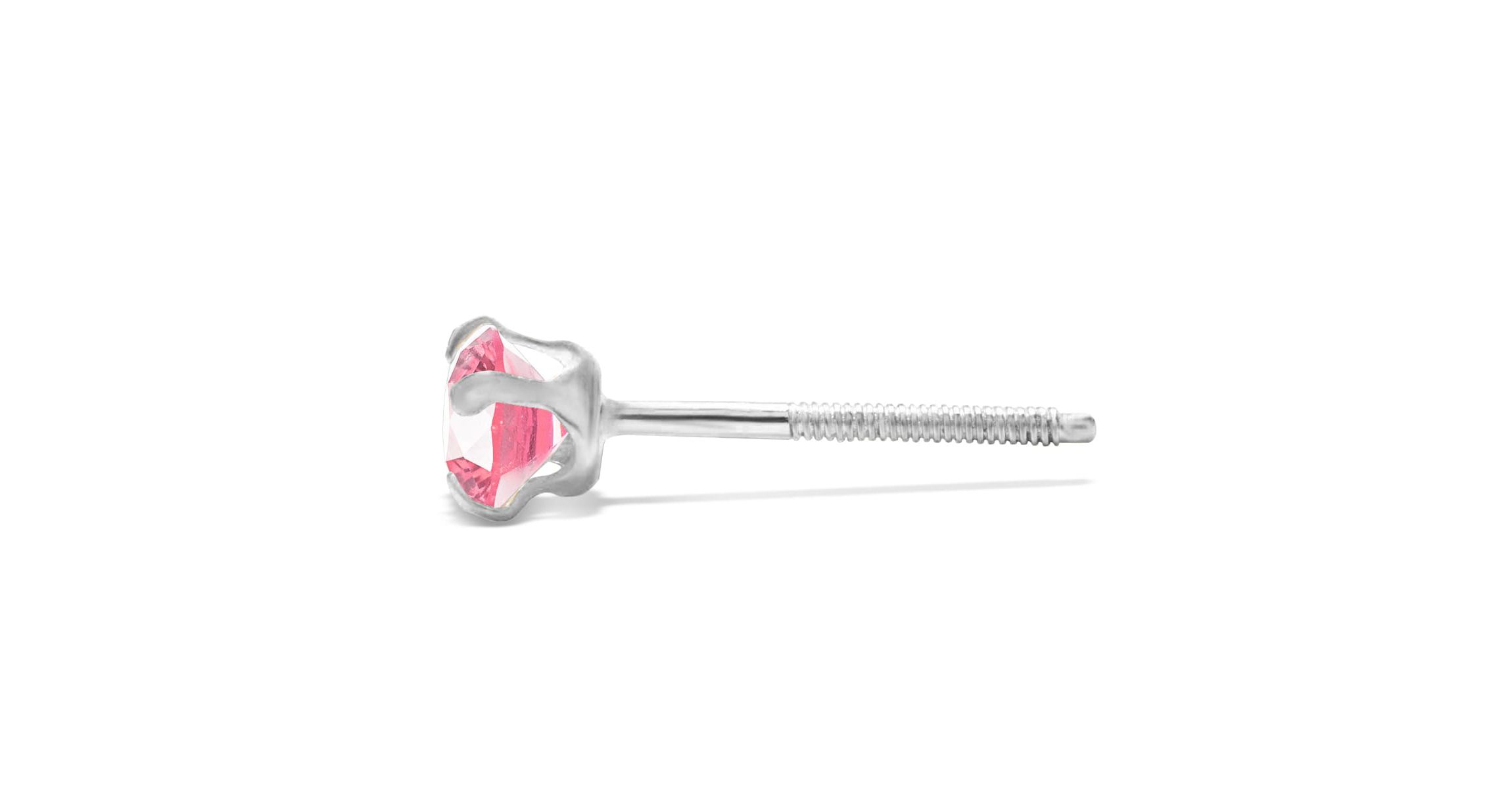 Lab Created 1/4 ct. t.w. Gemstone Stud Earrings In White Gold