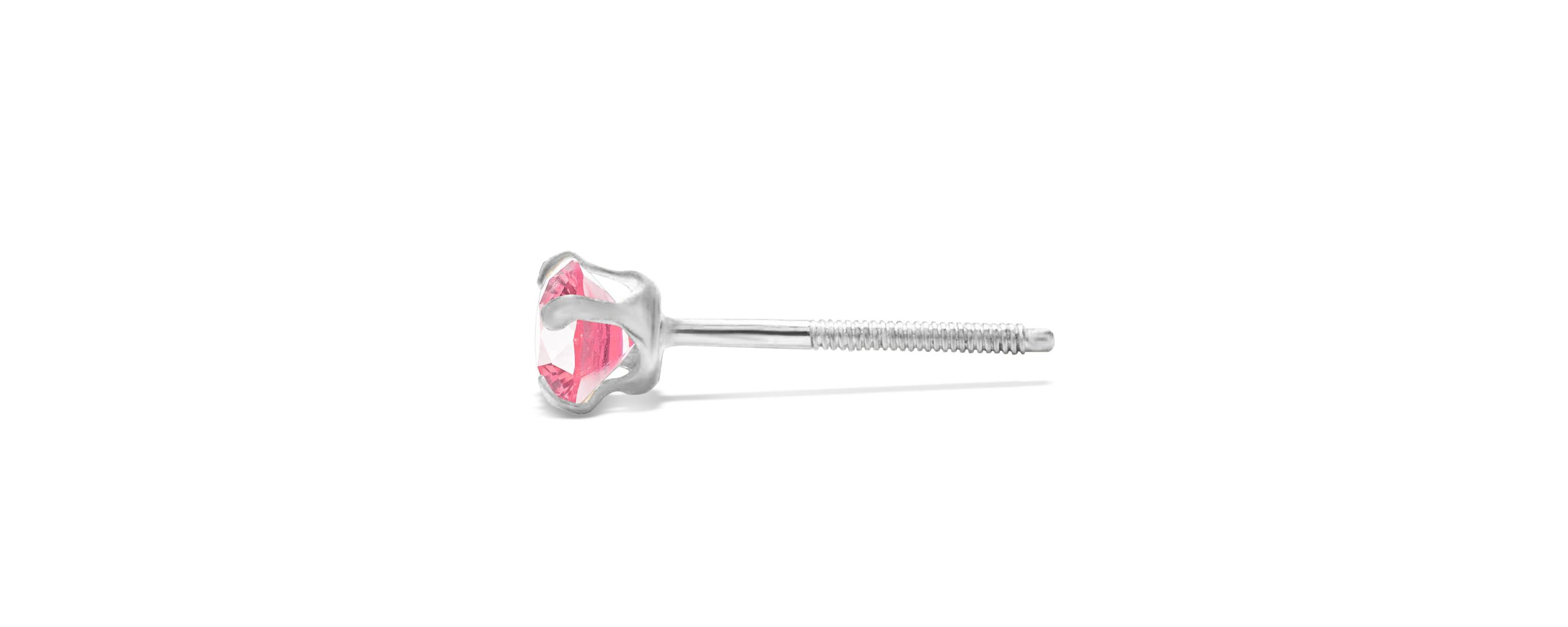 Lab Created 1/4 ct. t.w. Gemstone Stud Earrings In White Gold