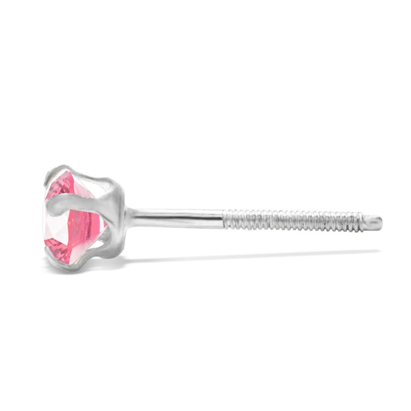Lab Created 1/4 ct. t.w. Gemstone Stud Earrings In White Gold