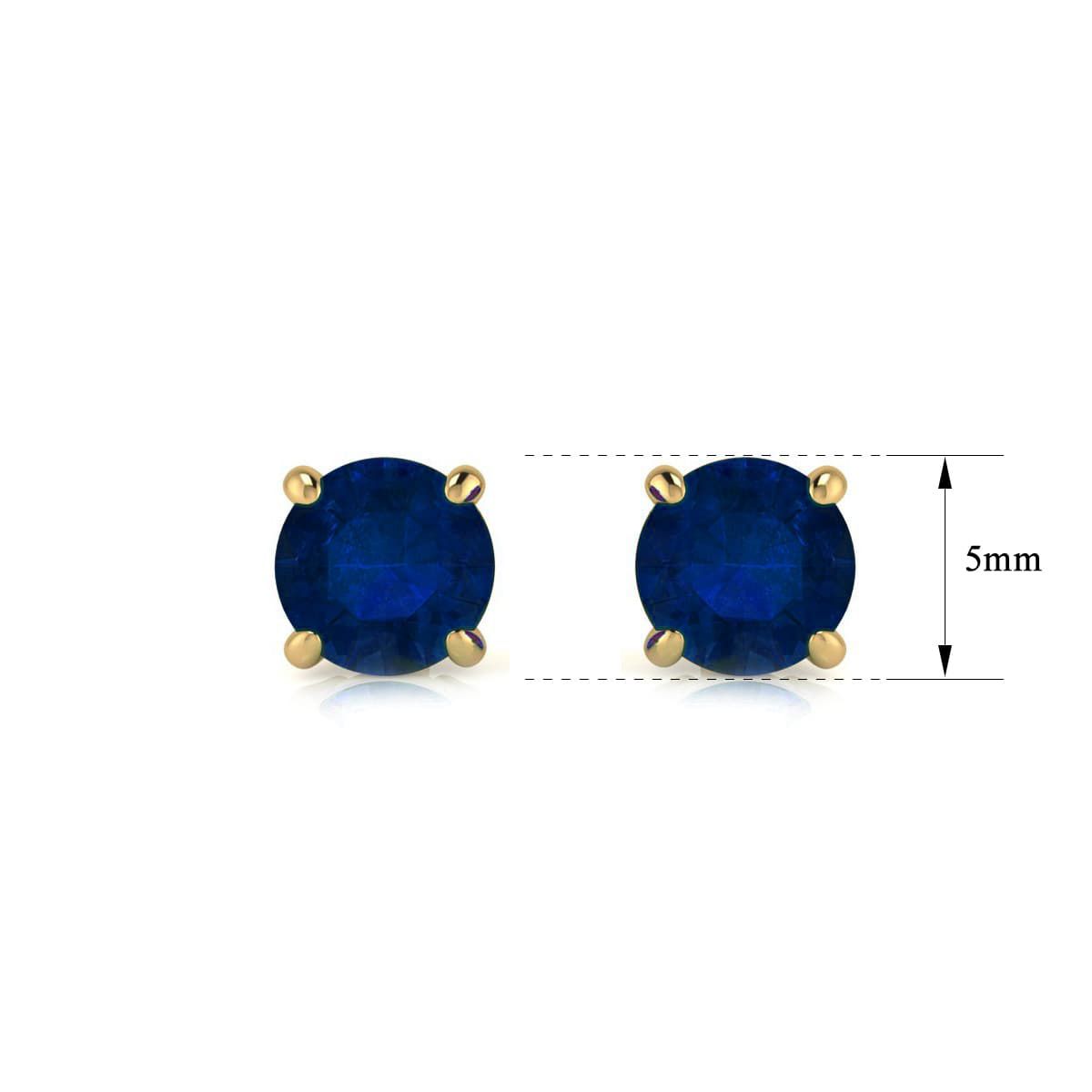 Lab Created 1 ct. t.w. Gemstone Stud Earrings In Yellow Gold