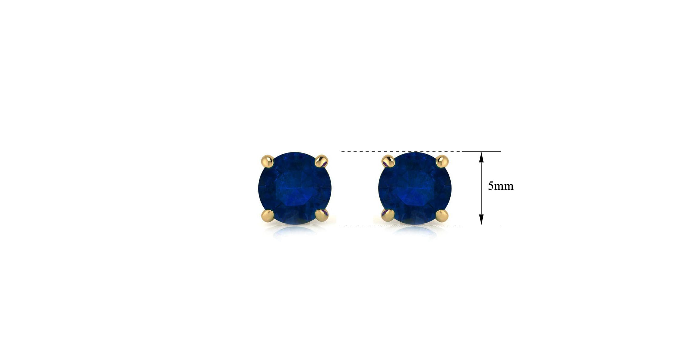 Lab Created 1 ct. t.w. Gemstone Stud Earrings In Yellow Gold