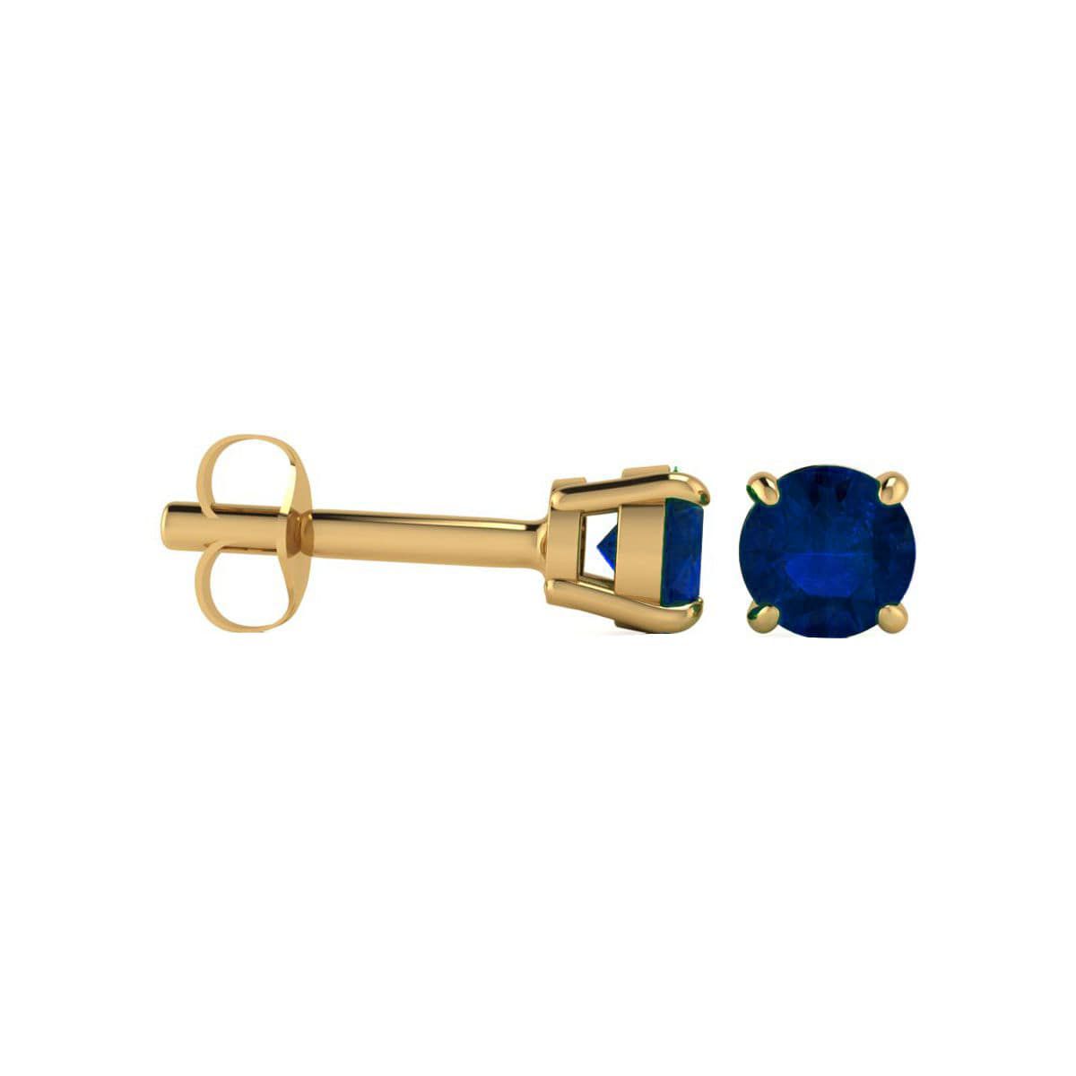 Lab Created 1 ct. t.w. Gemstone Stud Earrings In Yellow Gold