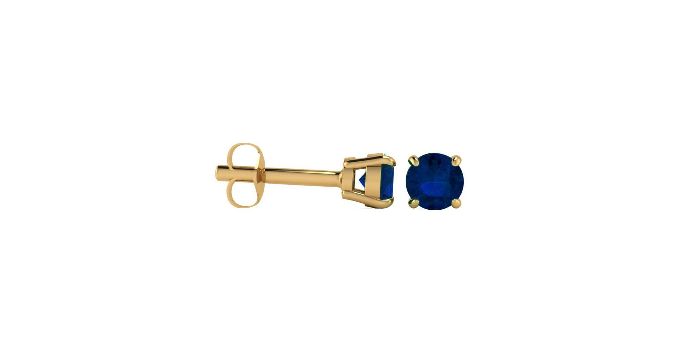 Lab Created 1 ct. t.w. Gemstone Stud Earrings In Yellow Gold