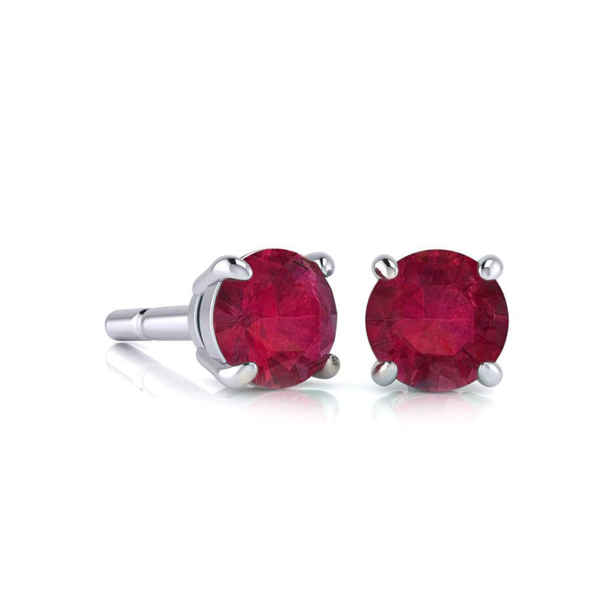 1 1/2 ct. t.w. Gemstone Stud Earrings In 14K Gold