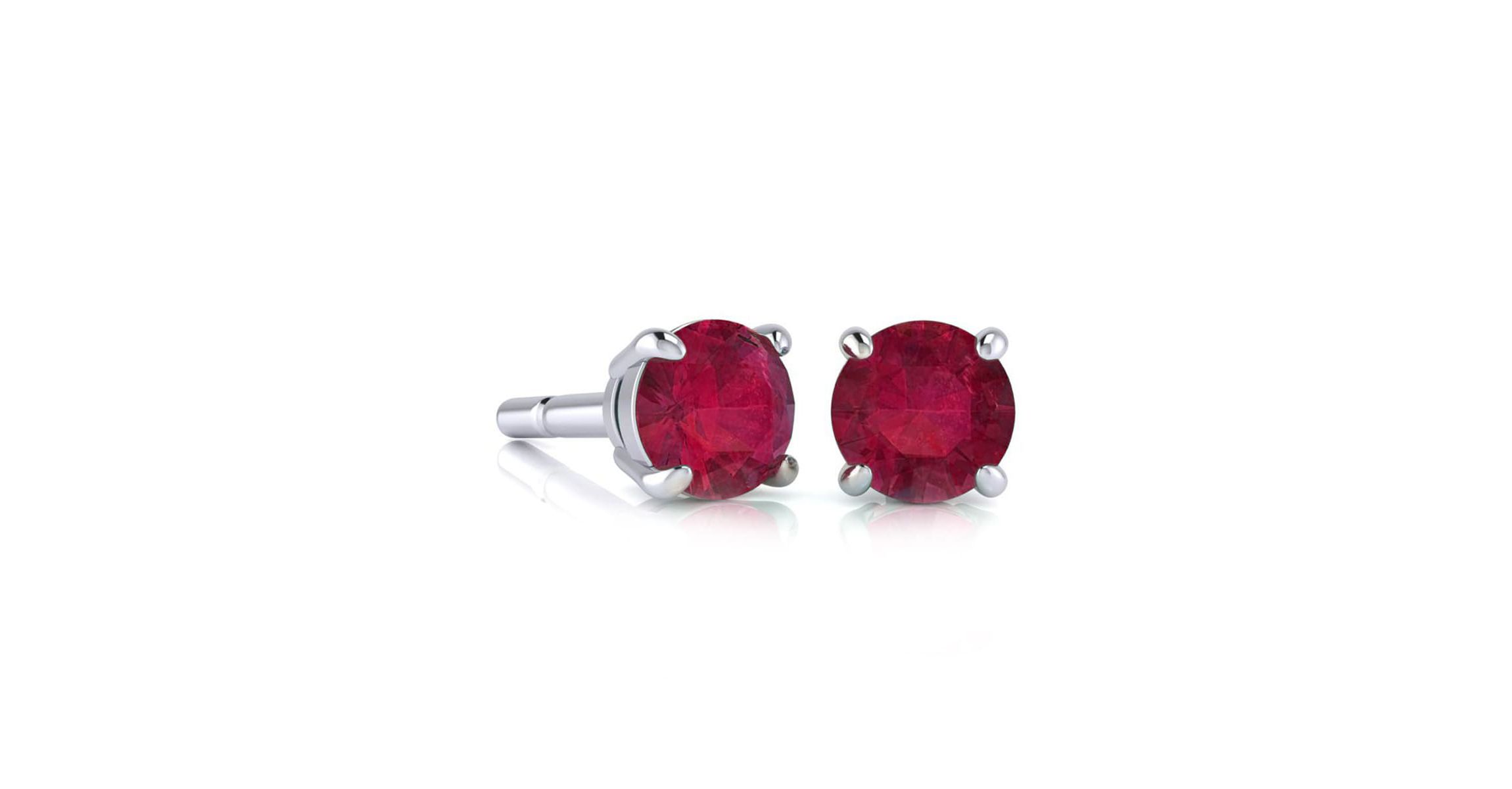 1 1/2 ct. t.w. Gemstone Stud Earrings In 14K Gold
