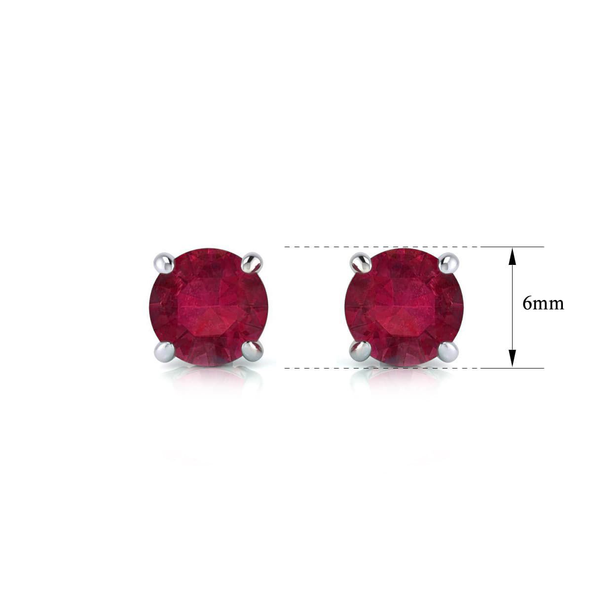 1 1/2 ct. t.w. Gemstone Stud Earrings In 14K Gold