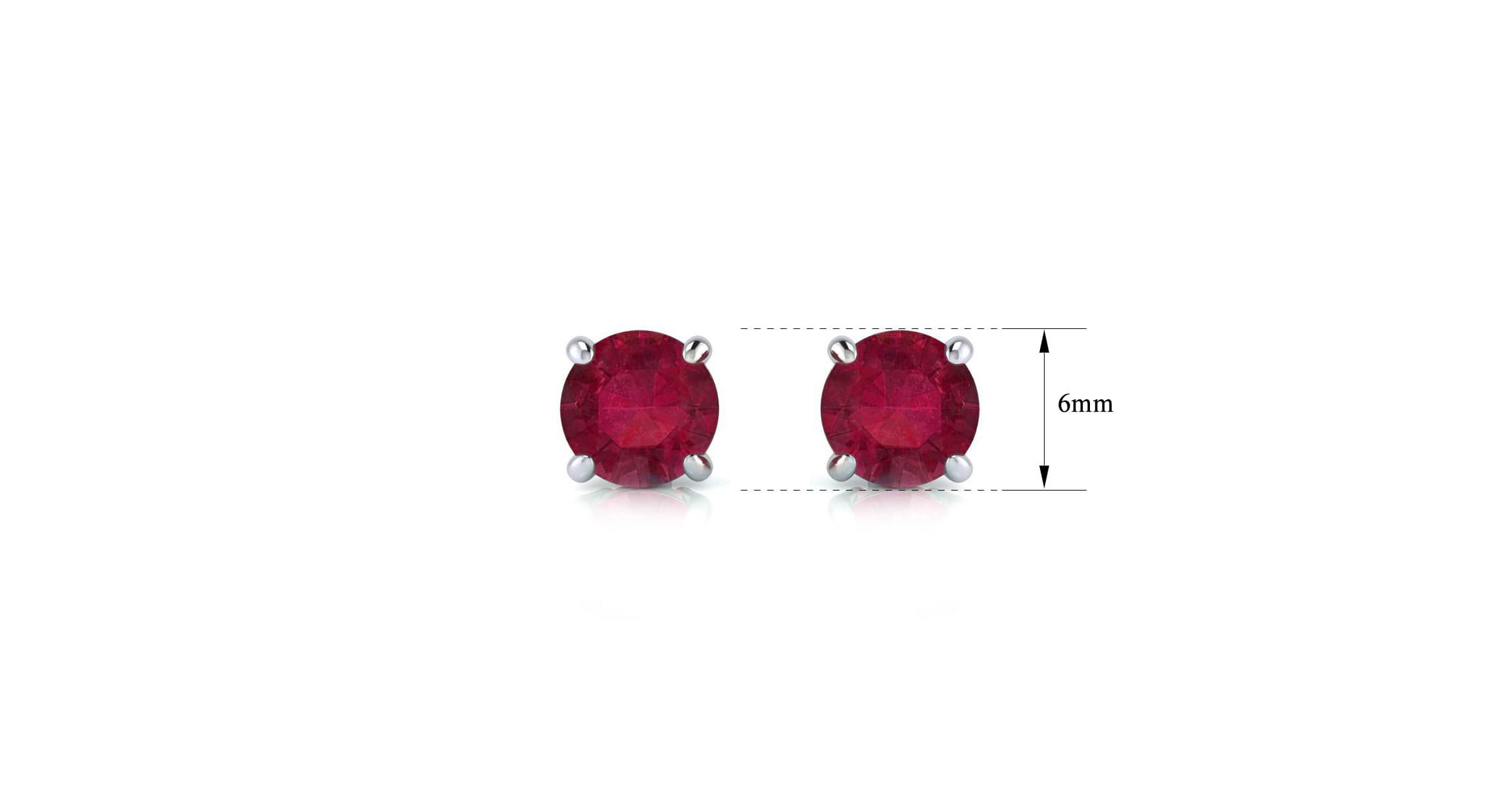 1 1/2 ct. t.w. Gemstone Stud Earrings In 14K Gold