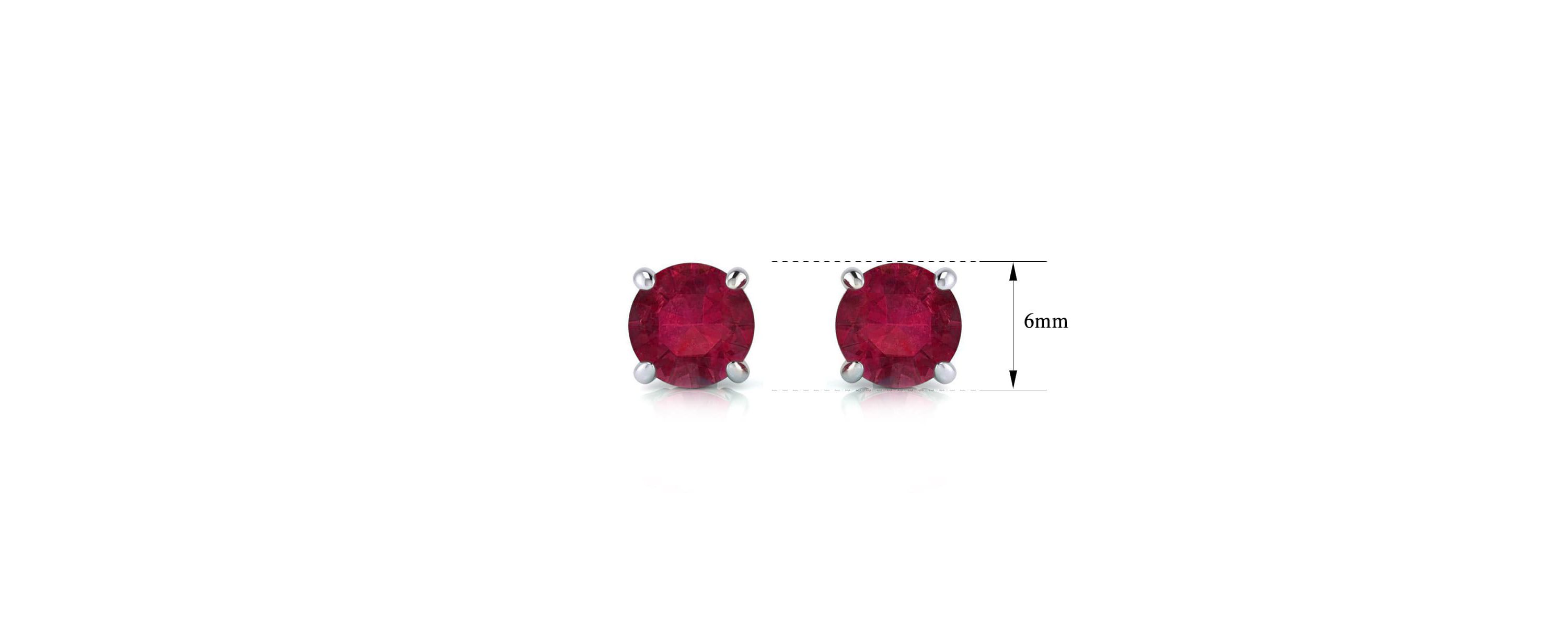 1 1/2 ct. t.w. Gemstone Stud Earrings In 14K Gold