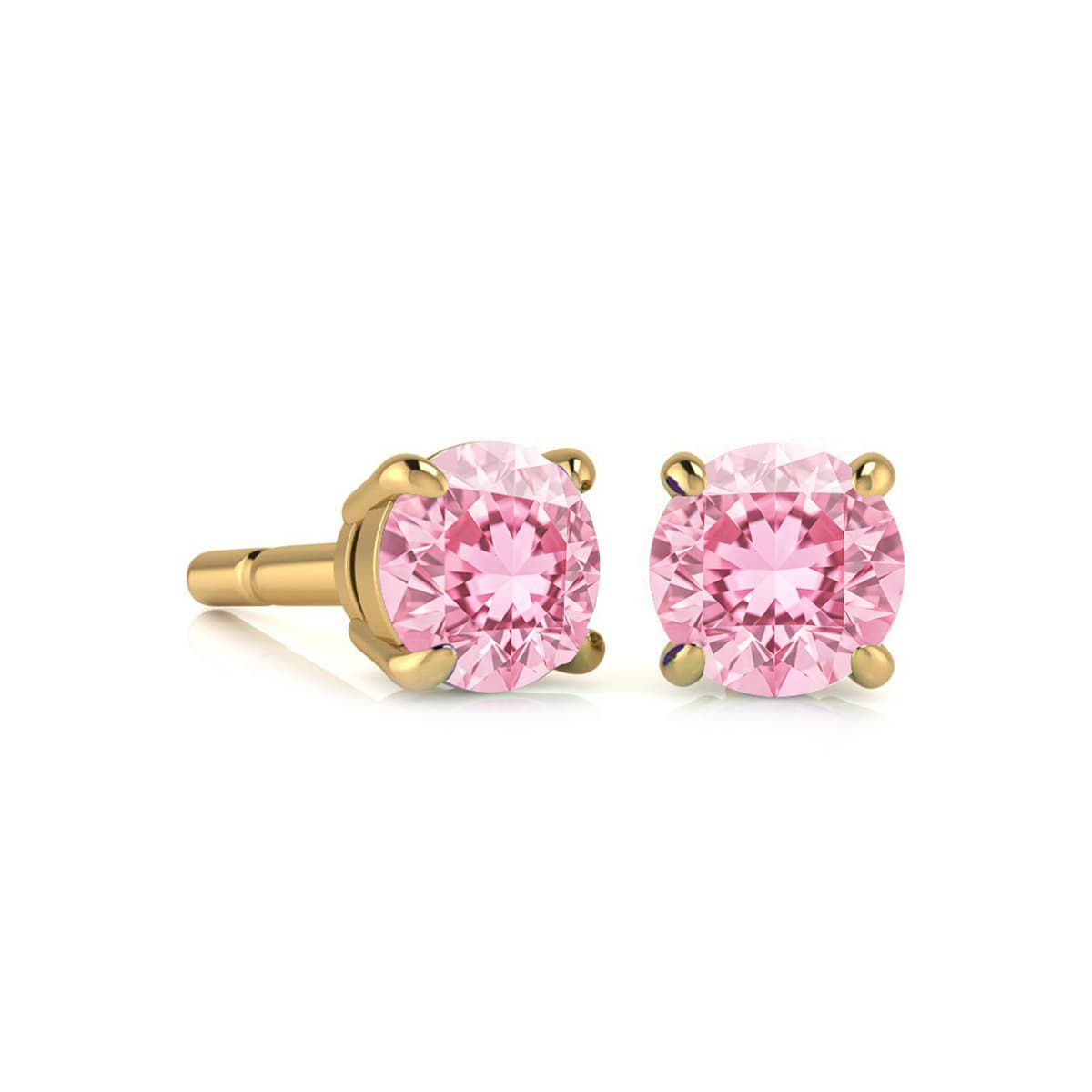 1 1/2 ct. t.w. Gemstone Stud Earrings In 14K Gold