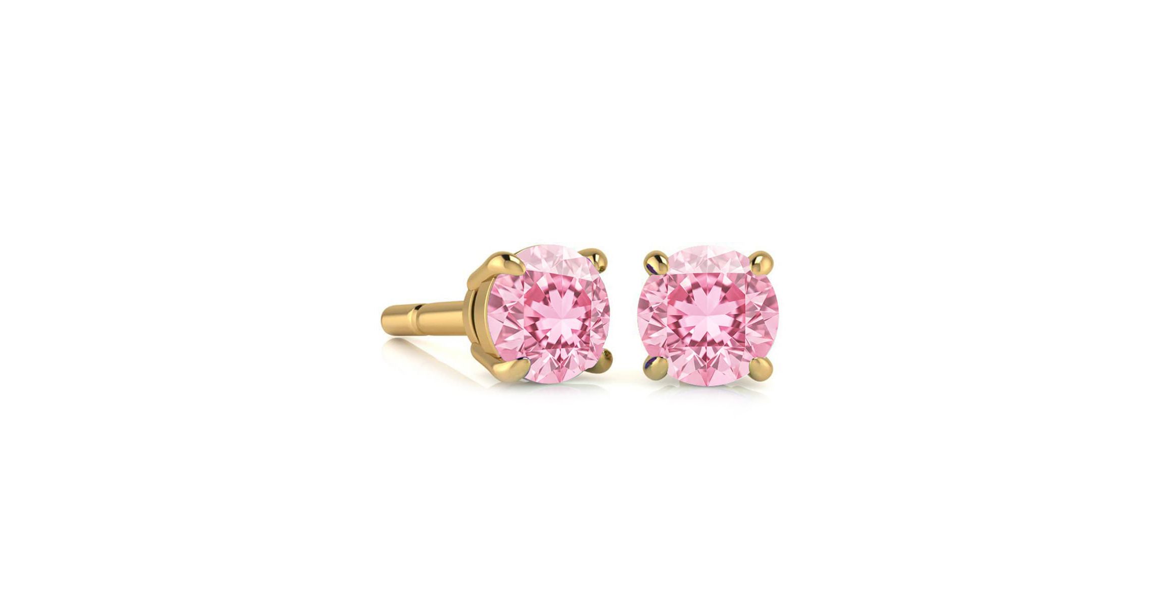 1 1/2 ct. t.w. Gemstone Stud Earrings In 14K Gold