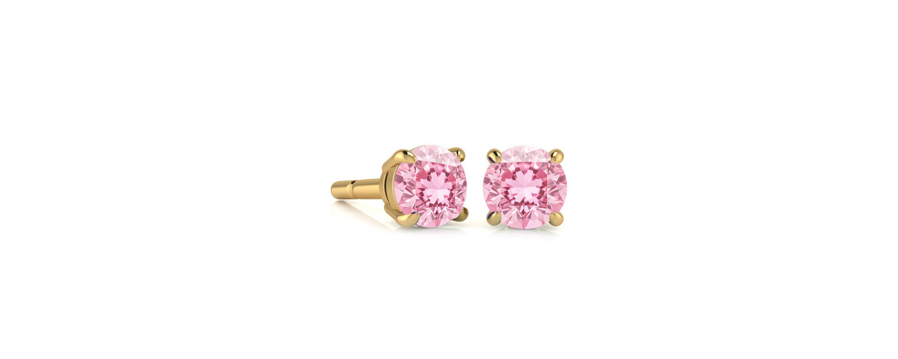1 1/2 ct. t.w. Gemstone Stud Earrings In 14K Gold