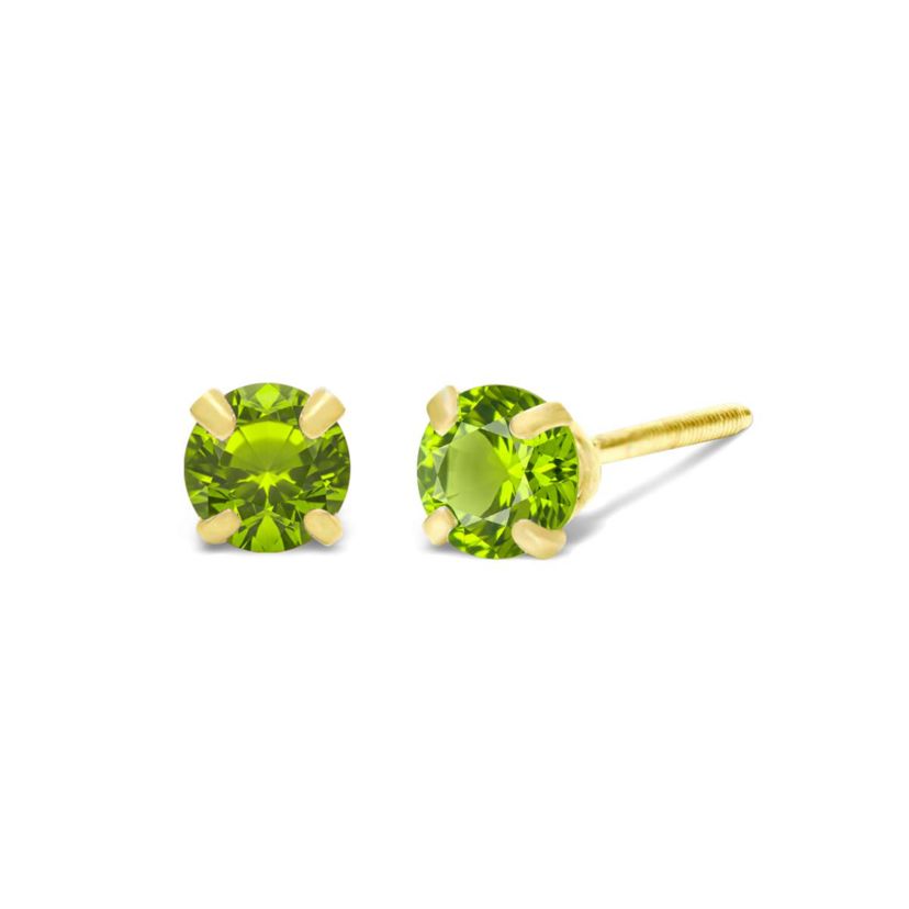 1/4 ct. t.w. Gemstone Stud Earrings In Yellow Gold