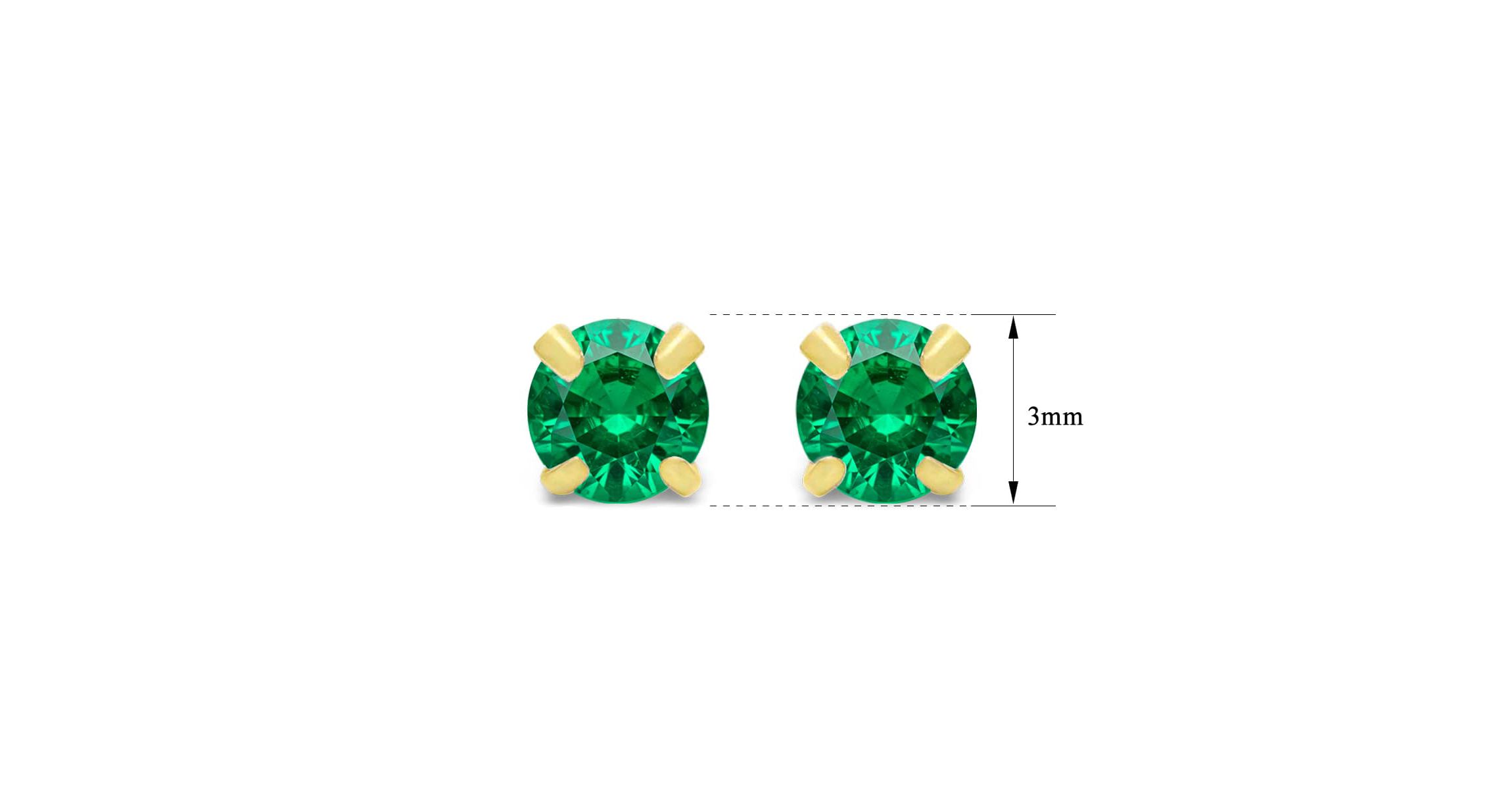 1/4 ct. t.w. Gemstone Stud Earrings In Yellow Gold