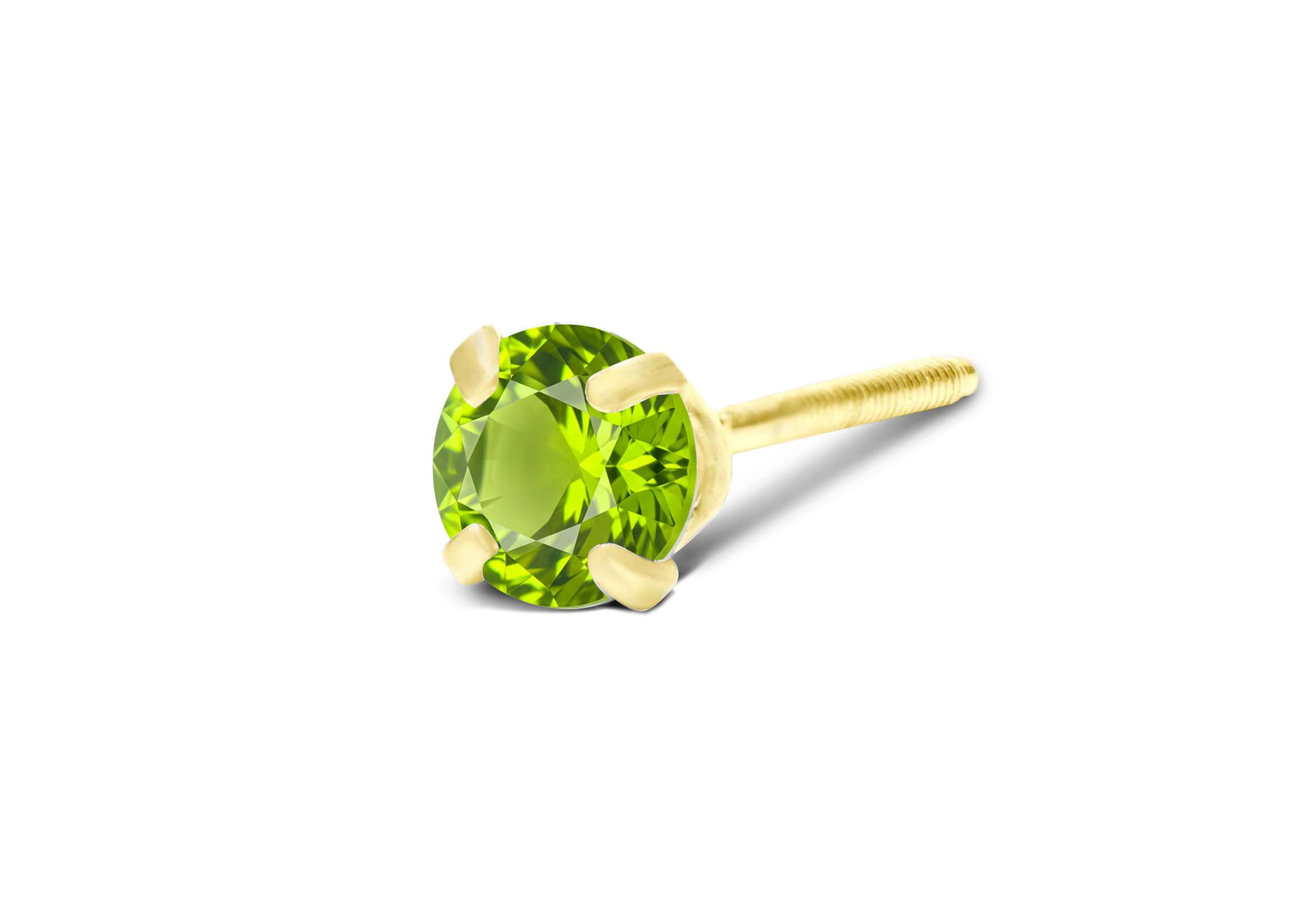 1/4 ct. t.w. Gemstone Stud Earrings In Yellow Gold