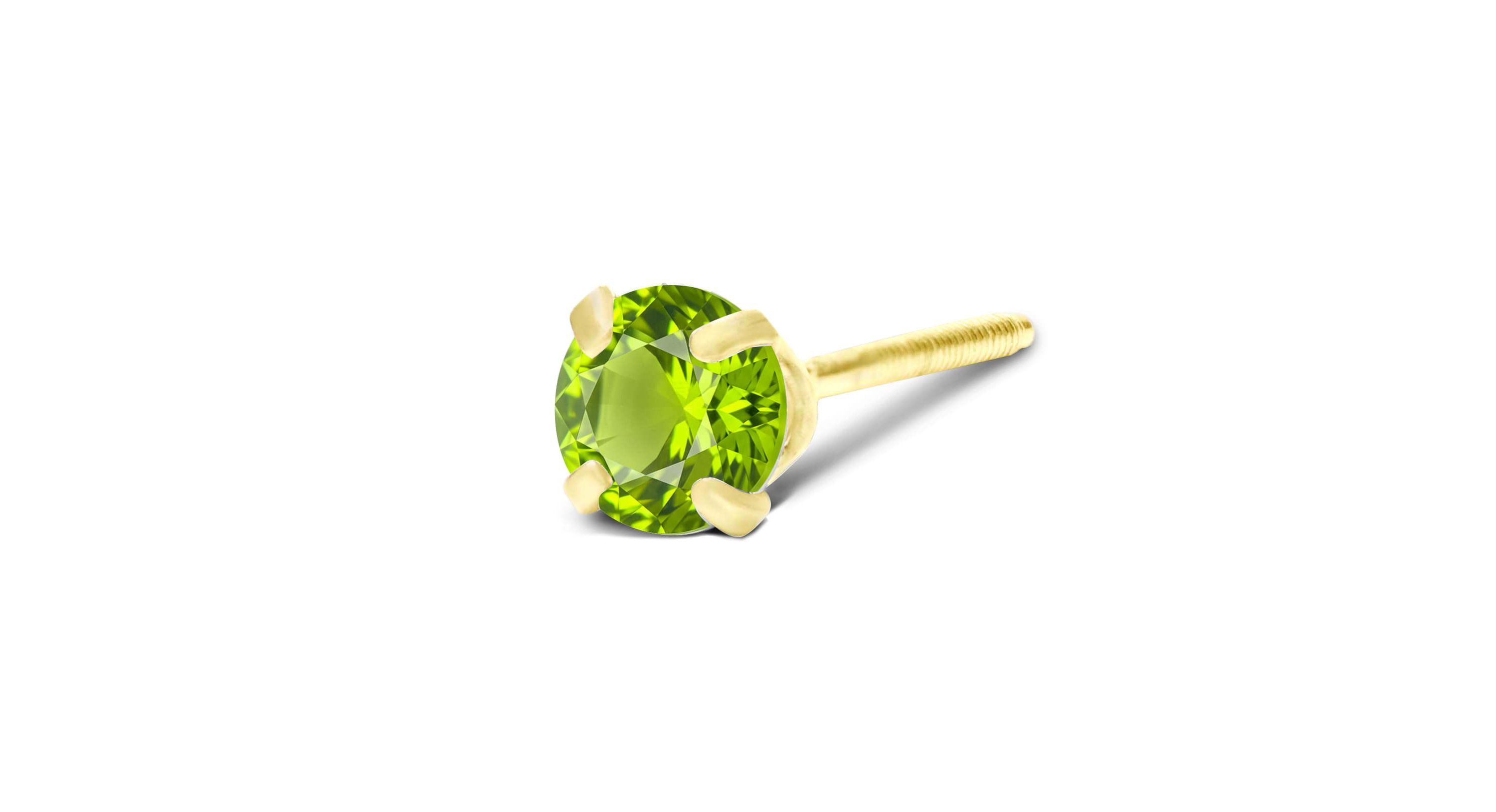 1/4 ct. t.w. Gemstone Stud Earrings In Yellow Gold