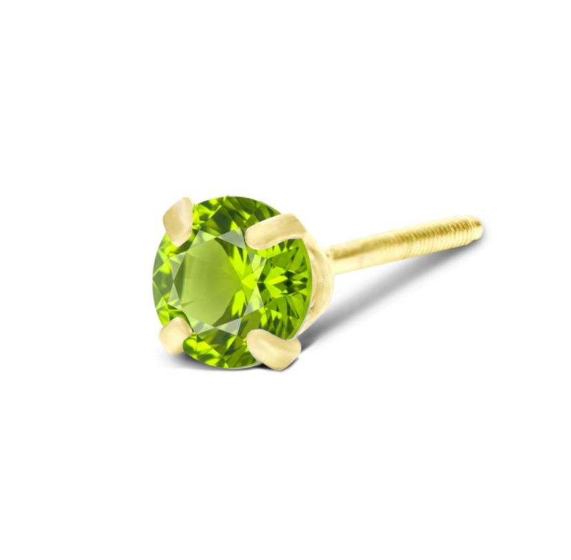 1/4 ct. t.w. Gemstone Stud Earrings In Yellow Gold