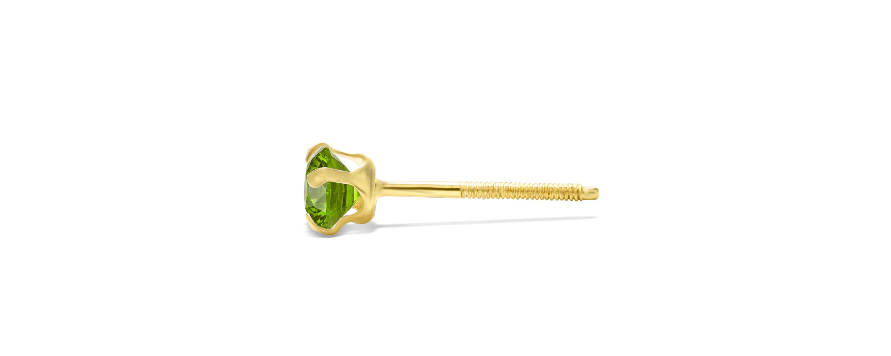 1/4 ct. t.w. Gemstone Stud Earrings In Yellow Gold