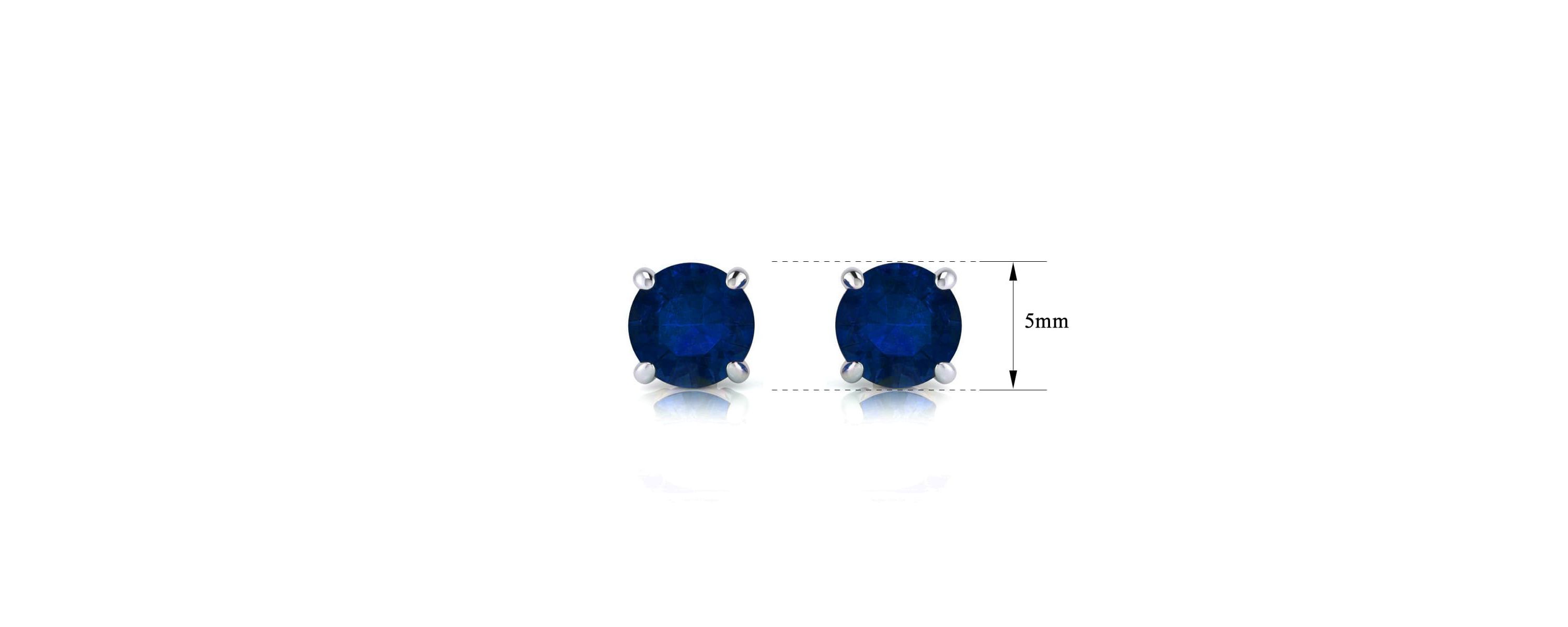 Lab Created 1 ct. t.w.Gemstone Stud Earrings In White Gold
