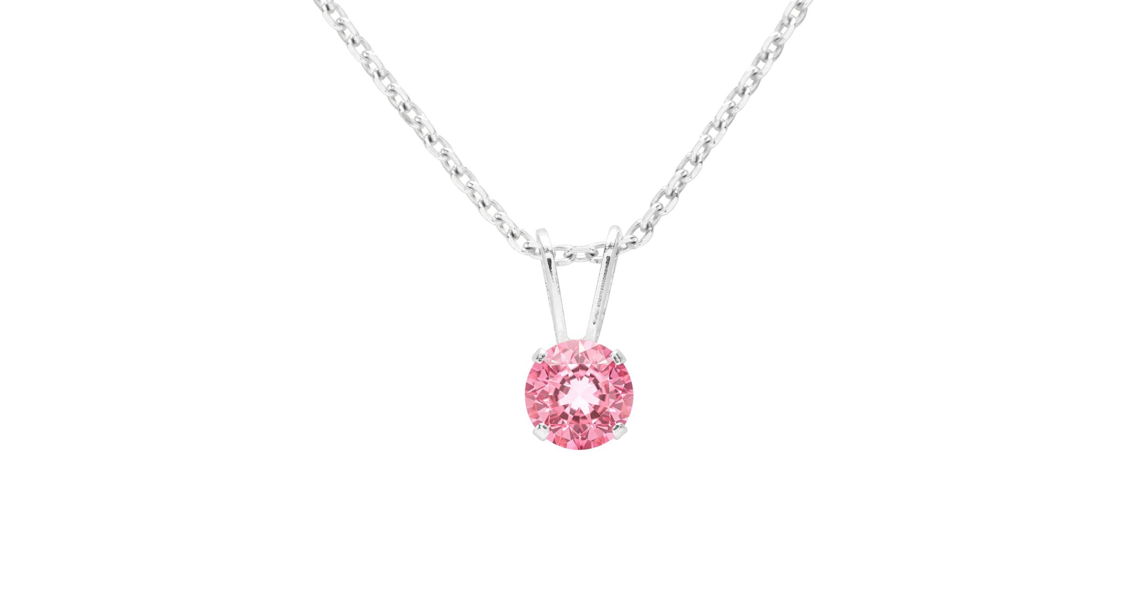 1/2 ct. t.w. Gemstone Solitaire Necklace In 14K Gold With 18 Inch Chain
