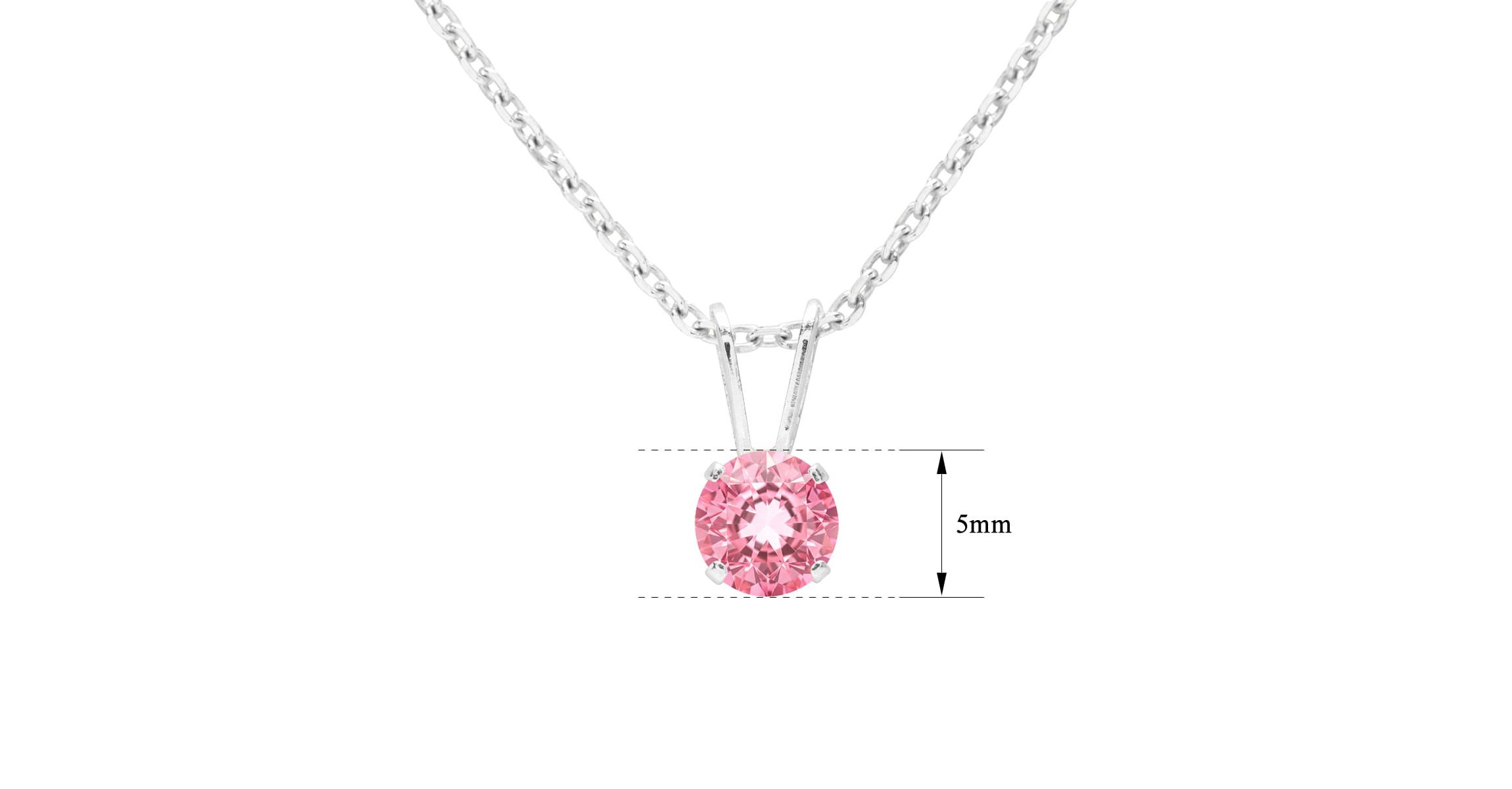 1/2 ct. t.w. Gemstone Solitaire Necklace In 14K Gold With 18 Inch Chain