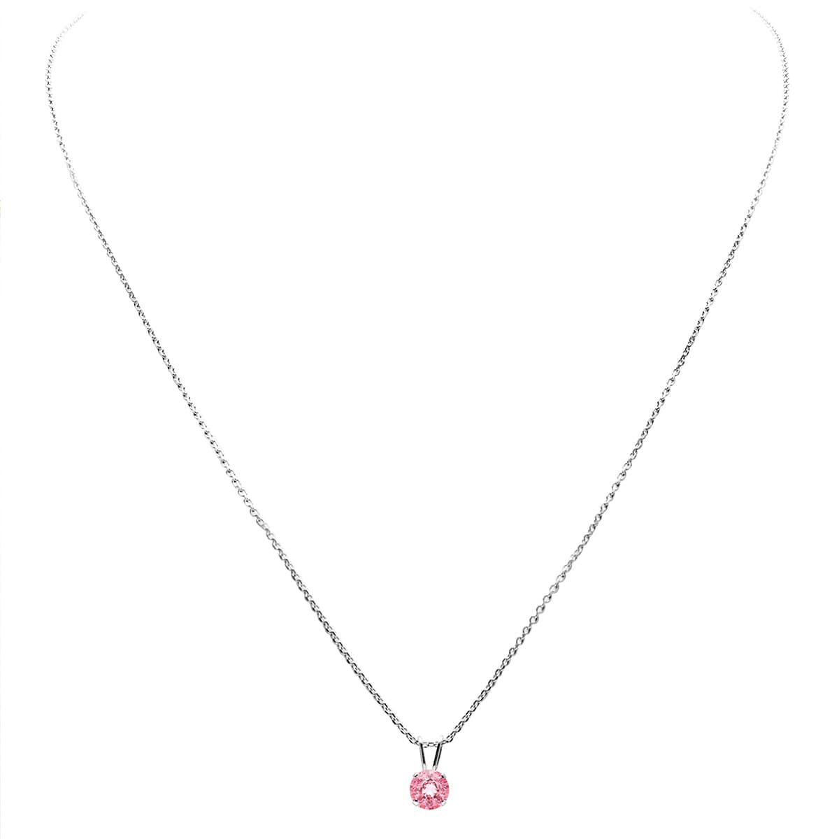 1/2 ct. t.w. Gemstone Solitaire Necklace In 14K Gold With 18 Inch Chain
