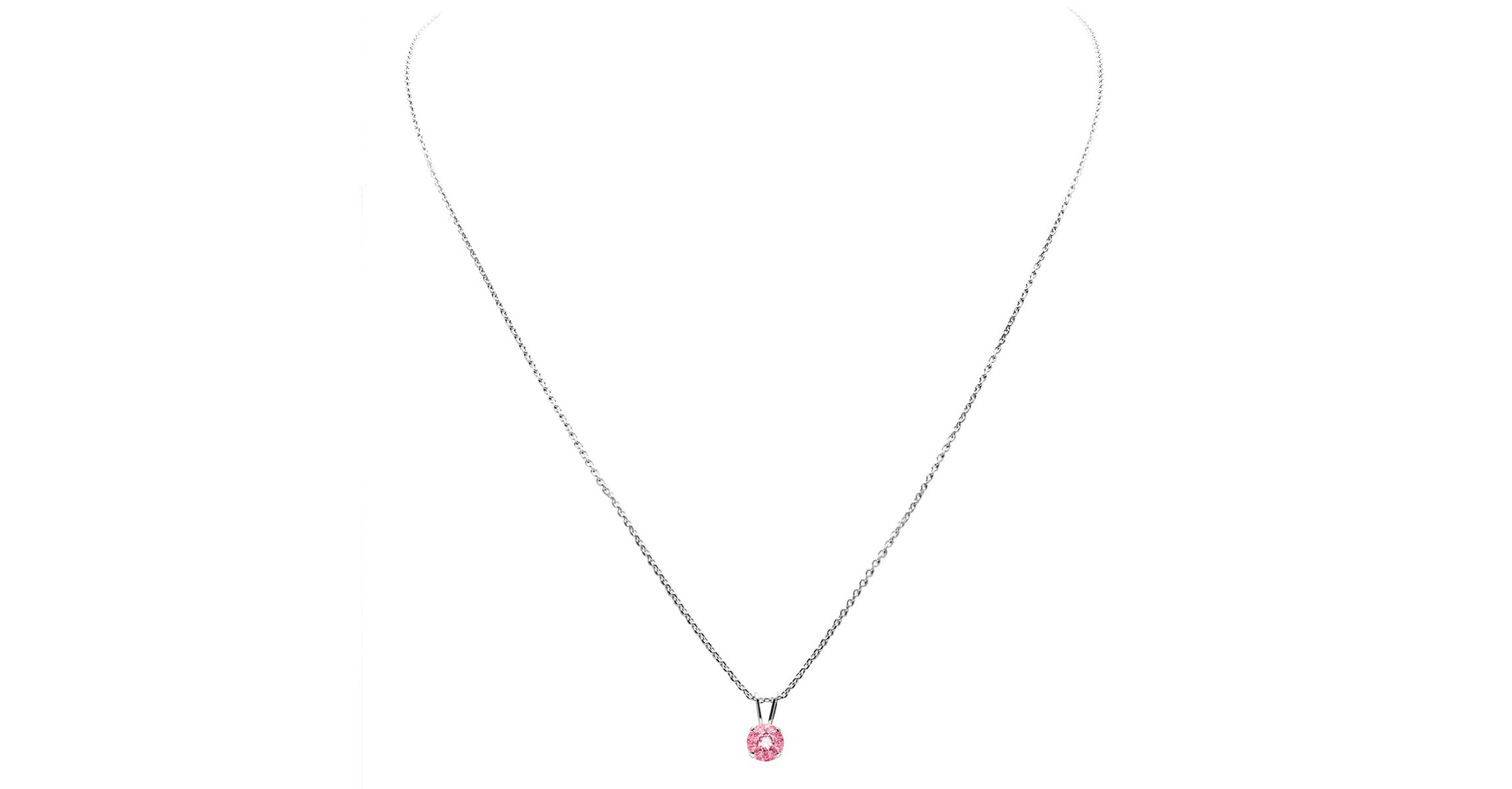 1/2 ct. t.w. Gemstone Solitaire Necklace In 14K Gold With 18 Inch Chain