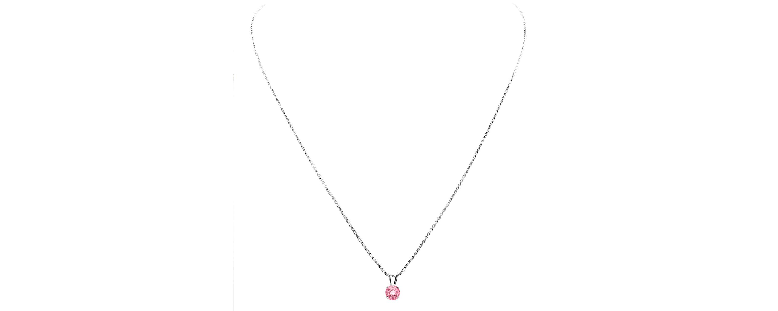 1/2 ct. t.w. Gemstone Solitaire Necklace In 14K Gold With 18 Inch Chain
