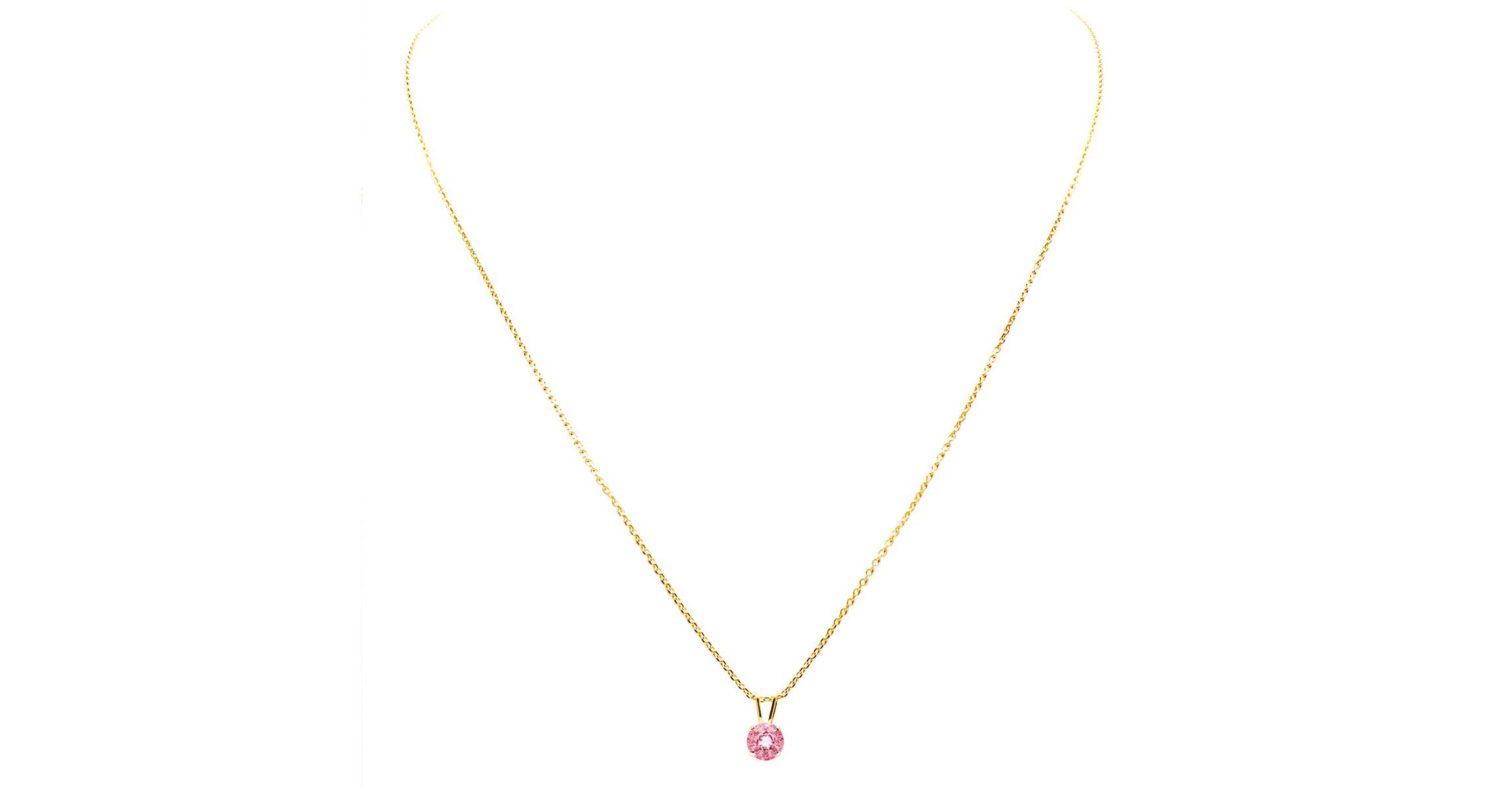 1/2 ct. t.w. Gemstone Solitaire Necklace In 14K Gold With 18 Inch Chain