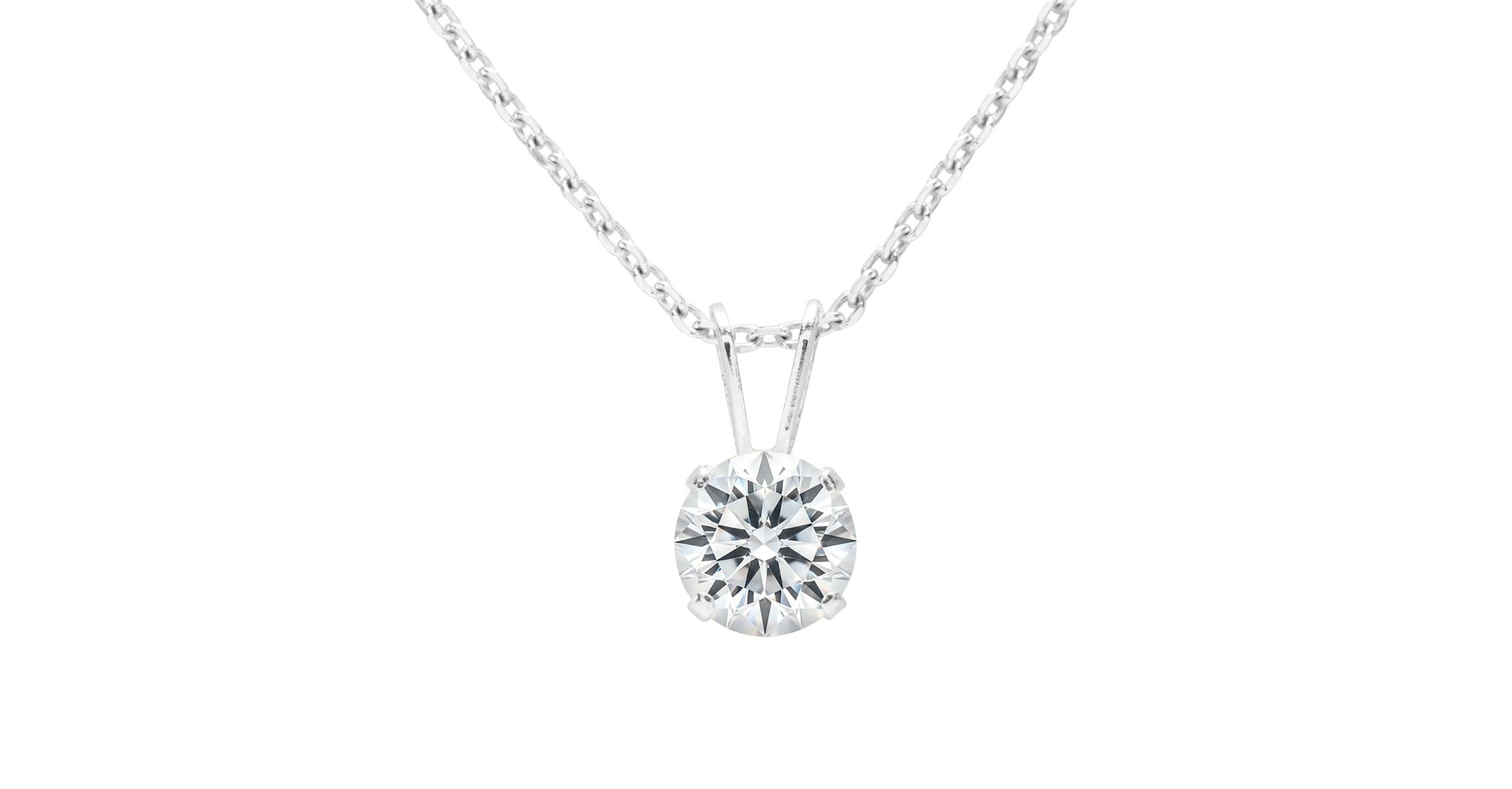 Lab Created 1 ct. t.w. Lab Grown Diamond Solitaire Necklace In 14k Gold With 18 Inch Chain