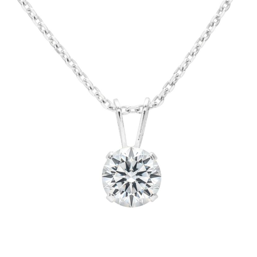 Lab Created 1 ct. t.w. Lab Grown Diamond Solitaire Necklace In 14k Gold With 18 Inch Chain