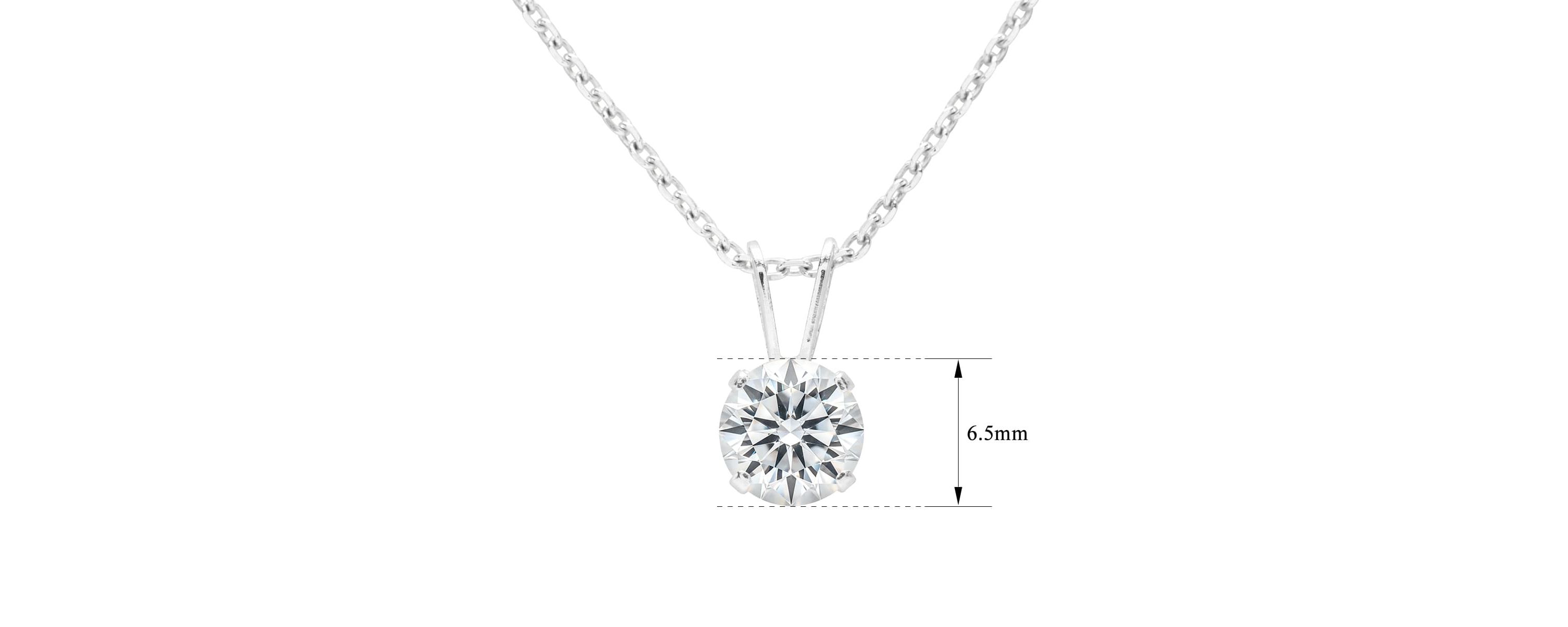 Lab Created 1 ct. t.w. Lab Grown Diamond Solitaire Necklace In 14k Gold With 18 Inch Chain