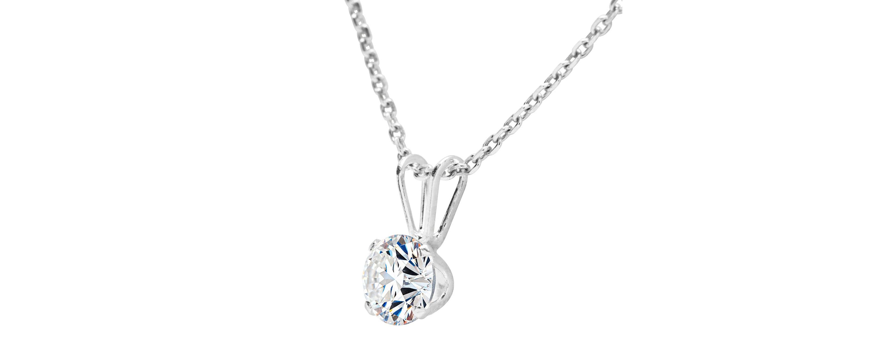Lab Created 1 ct. t.w. Lab Grown Diamond Solitaire Necklace In 14k Gold With 18 Inch Chain